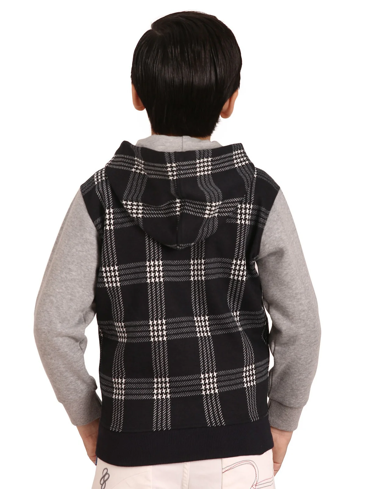 Boy's Denim Blue Hoodie - EBTH19-020 - Image 3