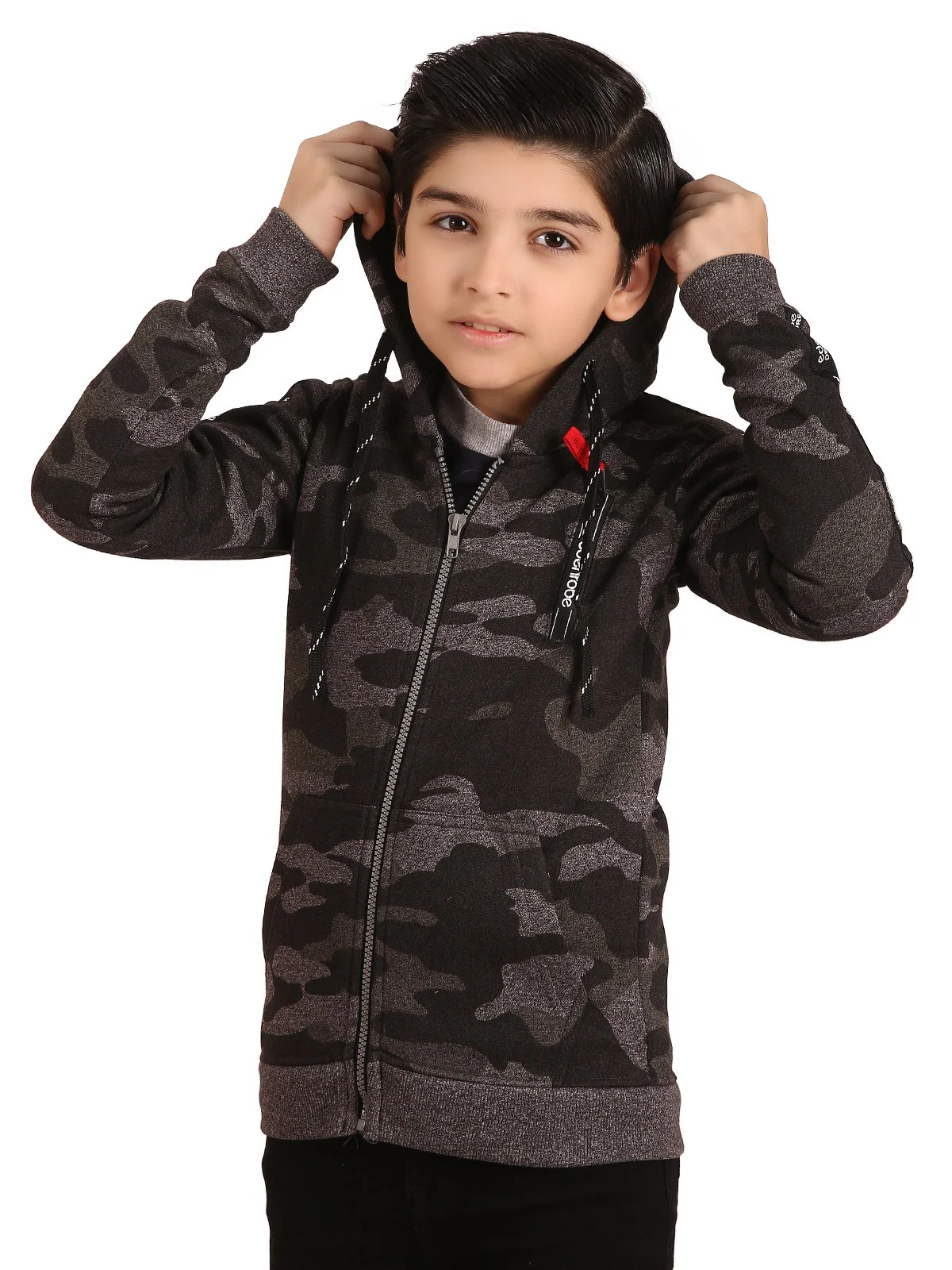 Boy's Dark Grey Hoodie - EBTH19-021