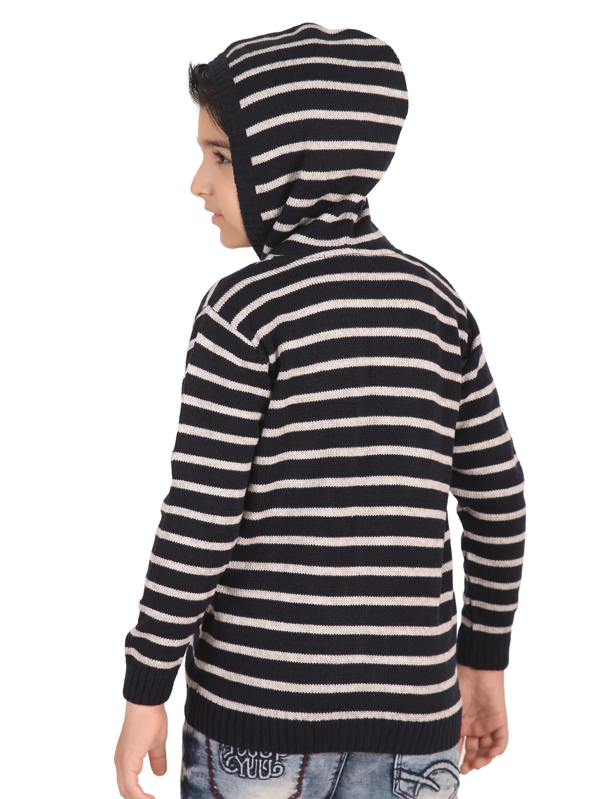 Boy's Dark Navy Hoodie - EBTH19-028 - Image 2