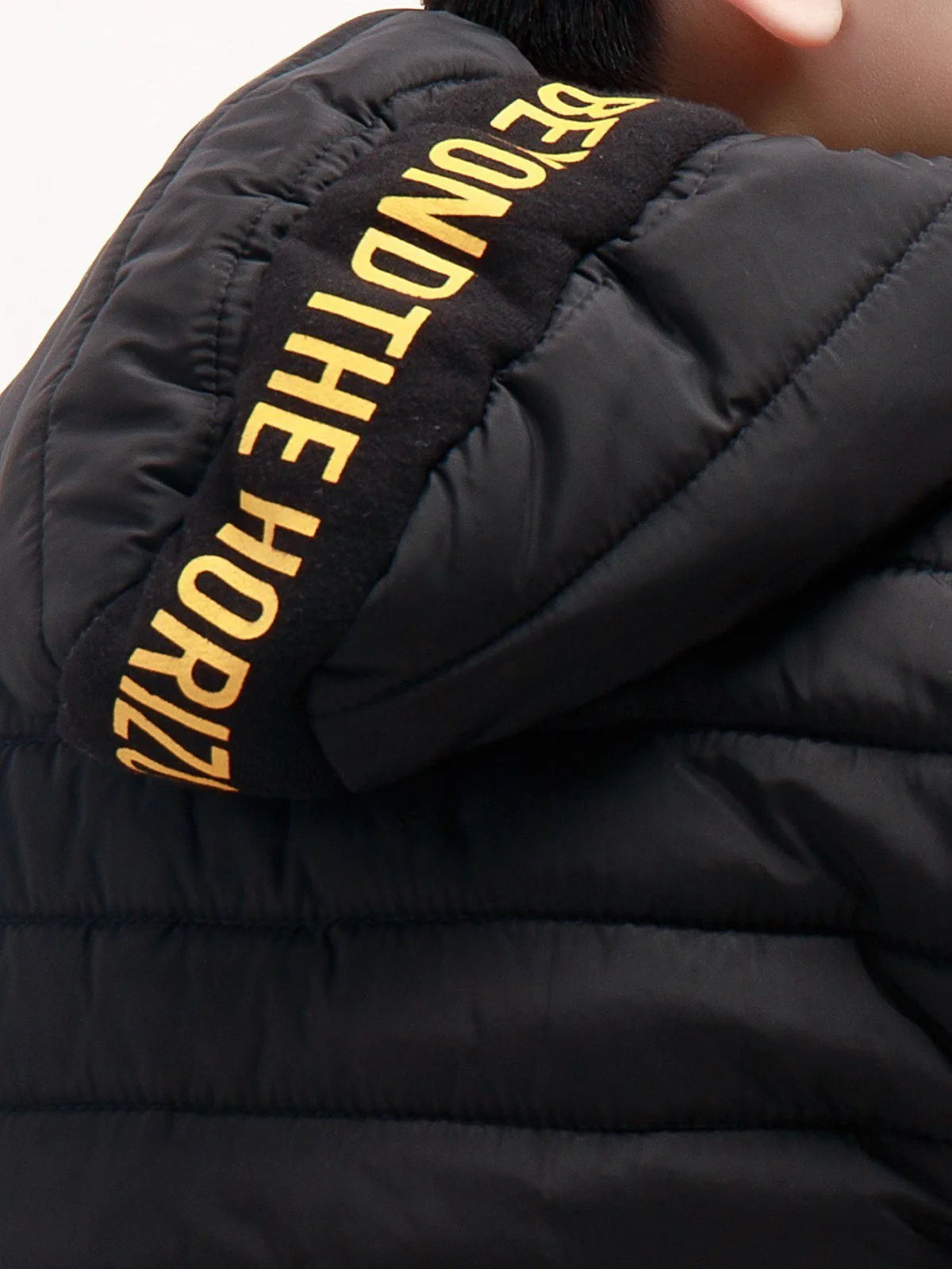 Boy's Yellow & Black Hooded Jacket - EBTH21-002 - Image 3
