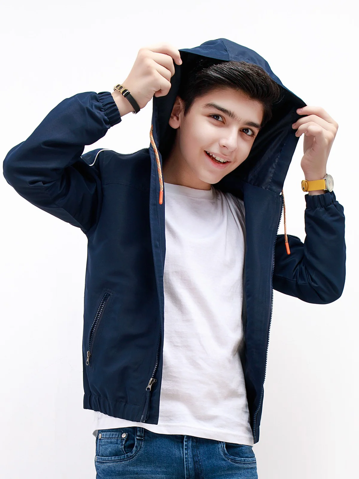 Boy's Navy Hoodie - EBTH21-003 - Image 2
