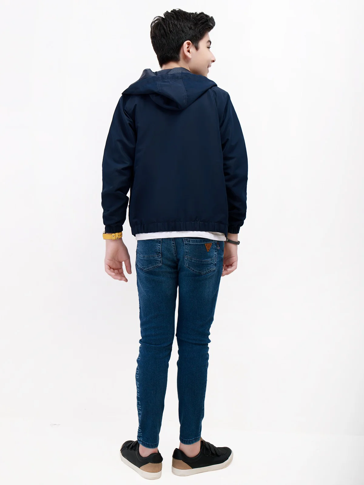 Boy's Navy Hoodie - EBTH21-003 - Image 3