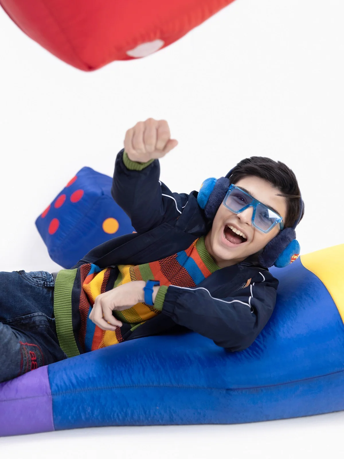 Boy's Navy Hoodie - EBTH21-003 - Image 4