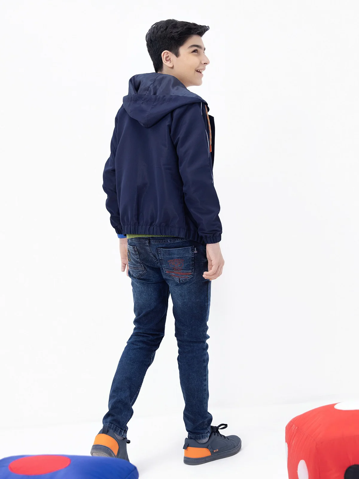 Boy's Navy Hoodie - EBTH21-003 - Image 7