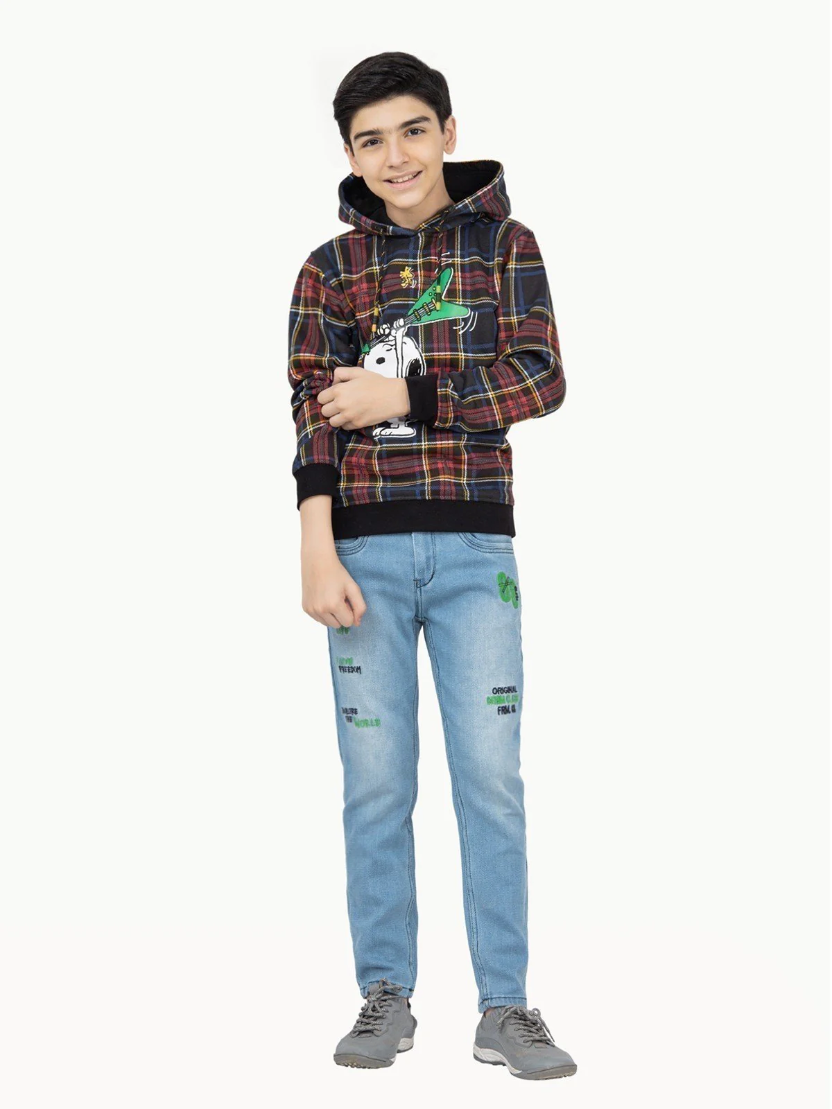 Boy's Black Hoodie - EBTH21-005 - Image 2