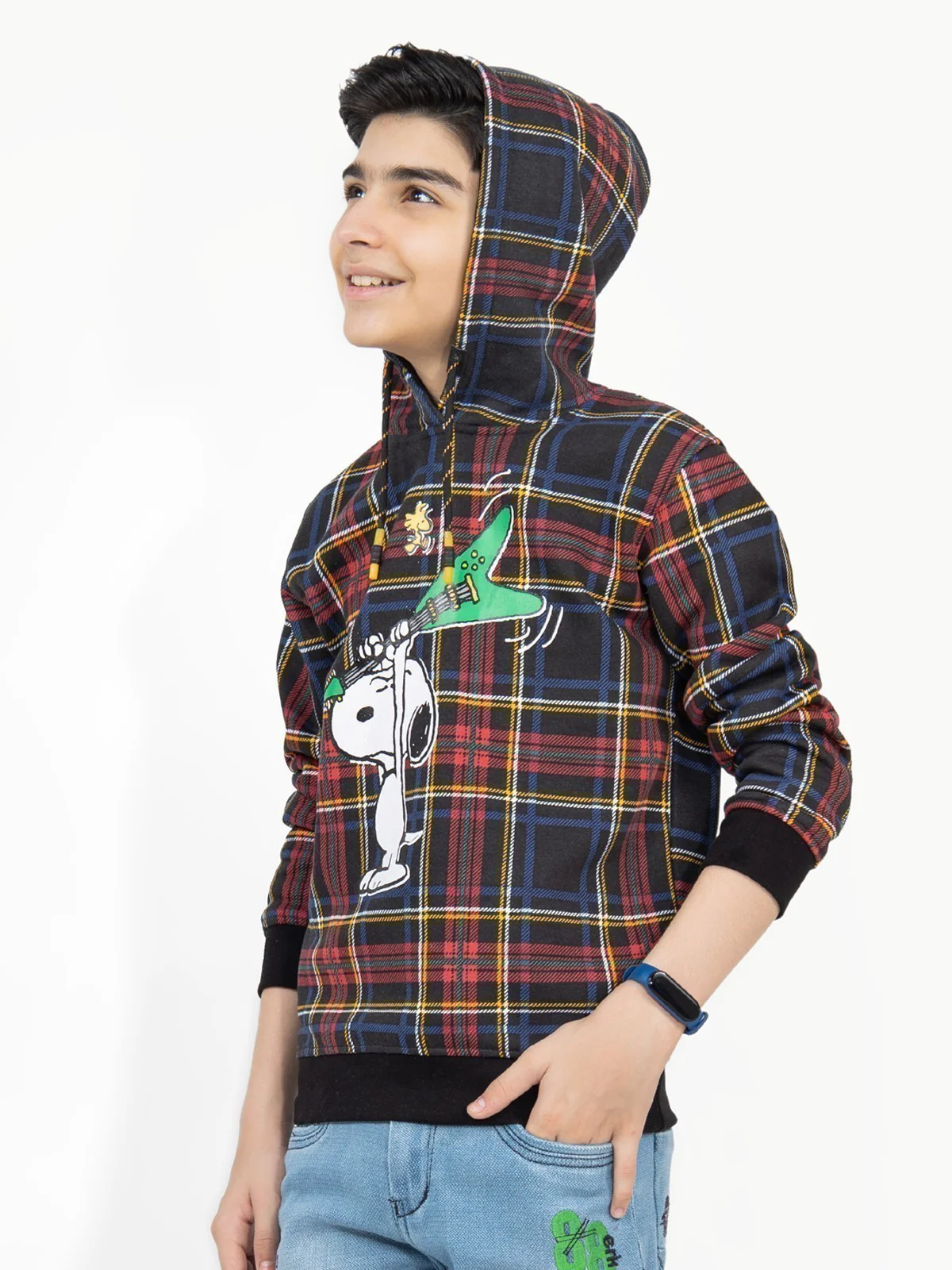 Boy's Black Hoodie - EBTH21-005 - Image 4