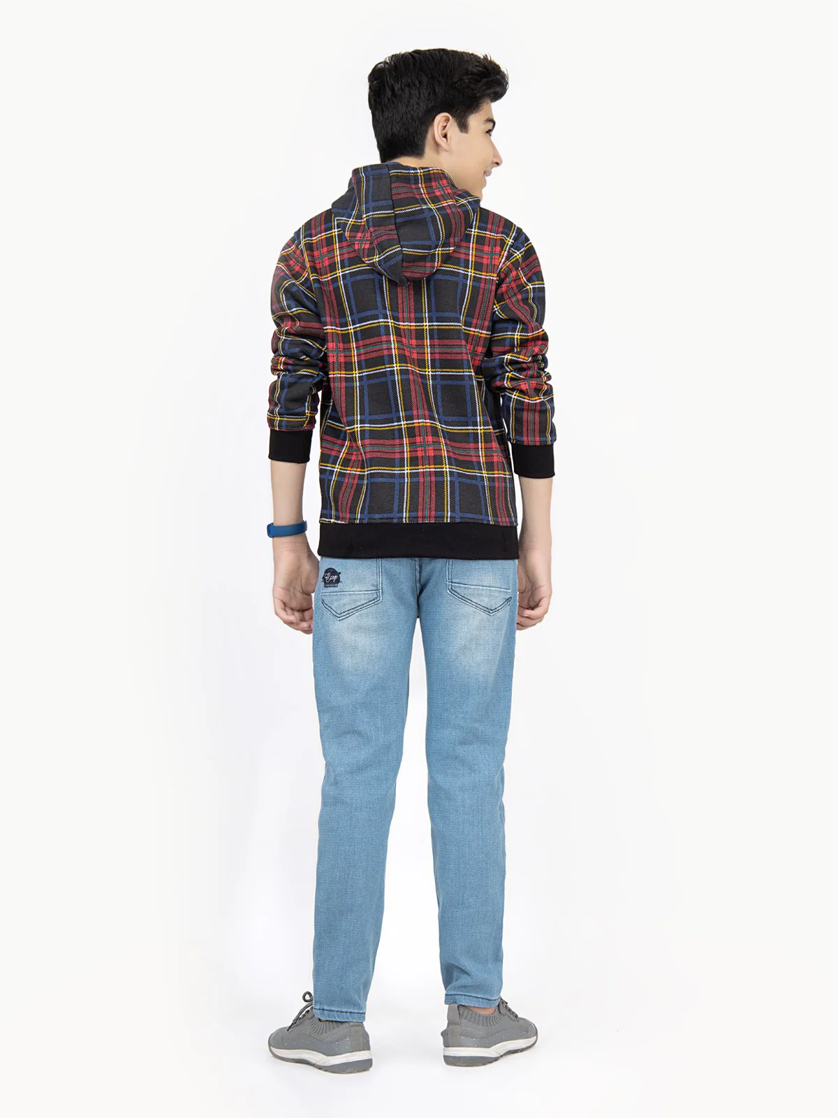 Boy's Black Hoodie - EBTH21-005 - Image 6