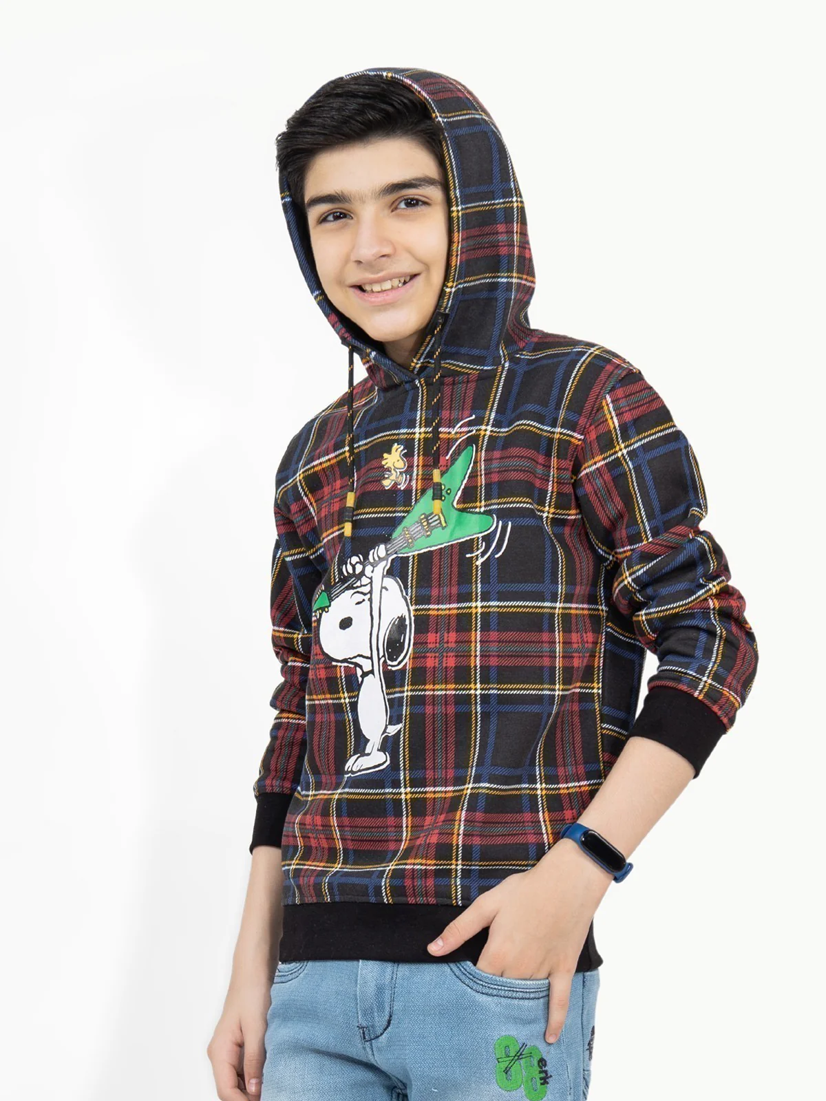 Boy's Black Hoodie - EBTH21-005 - Image 7