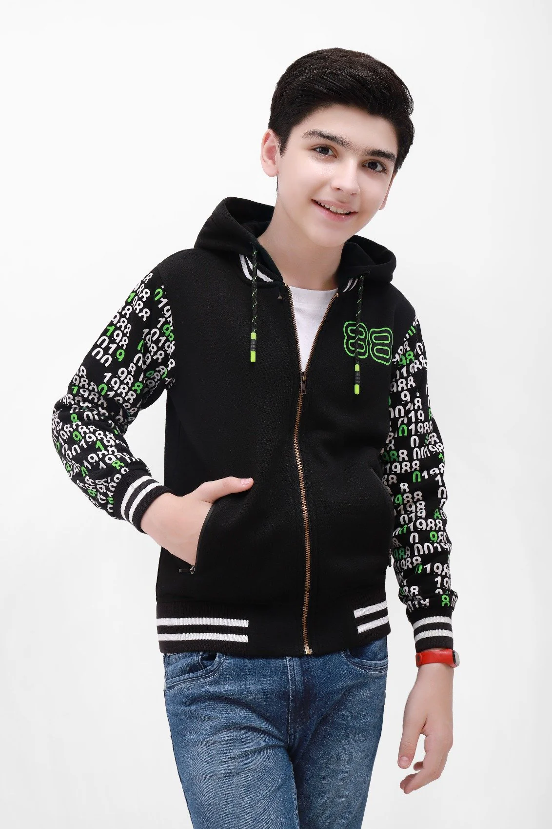 Boy's Black Hoodie - EBTH21-008