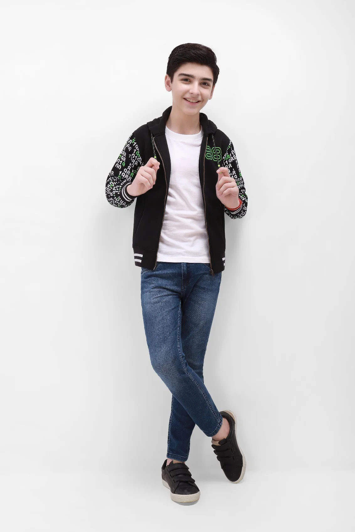 Boy's Black Hoodie - EBTH21-008 - Image 2