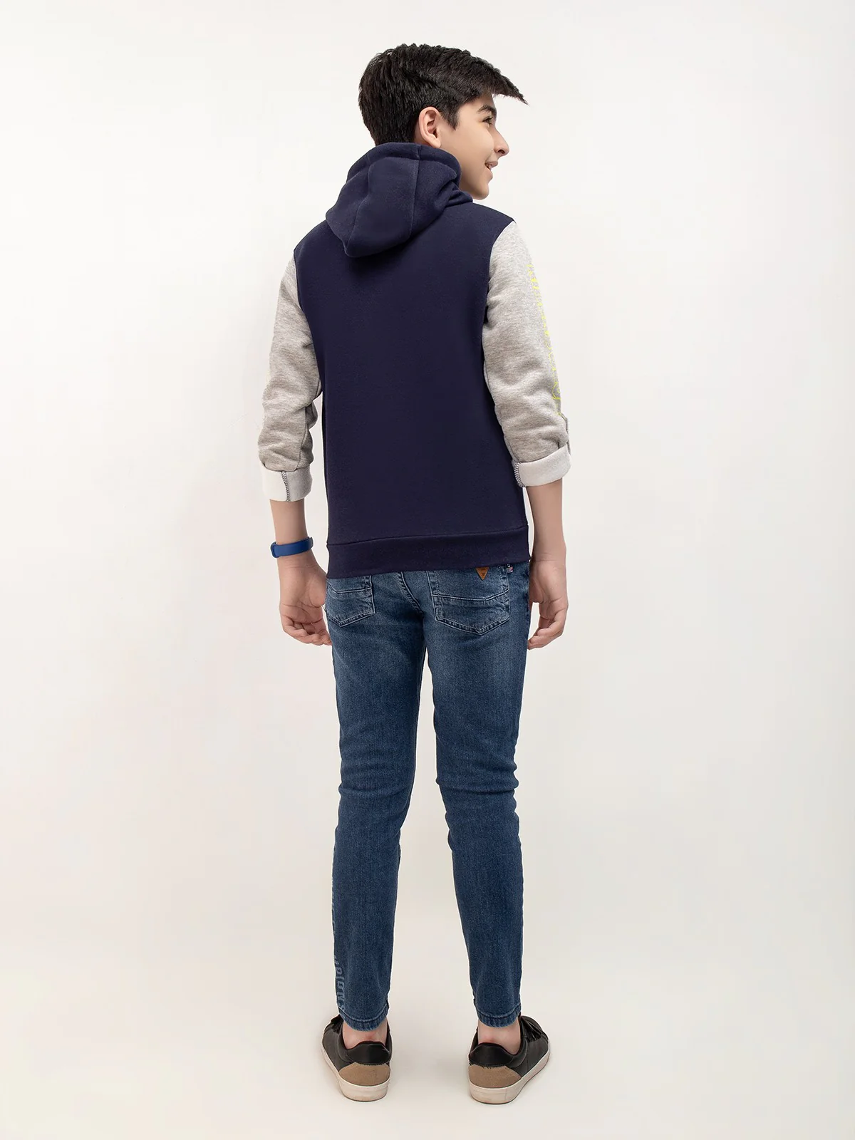 Boy's Navy Blue Hoodie - EBTH21-012 - Image 6
