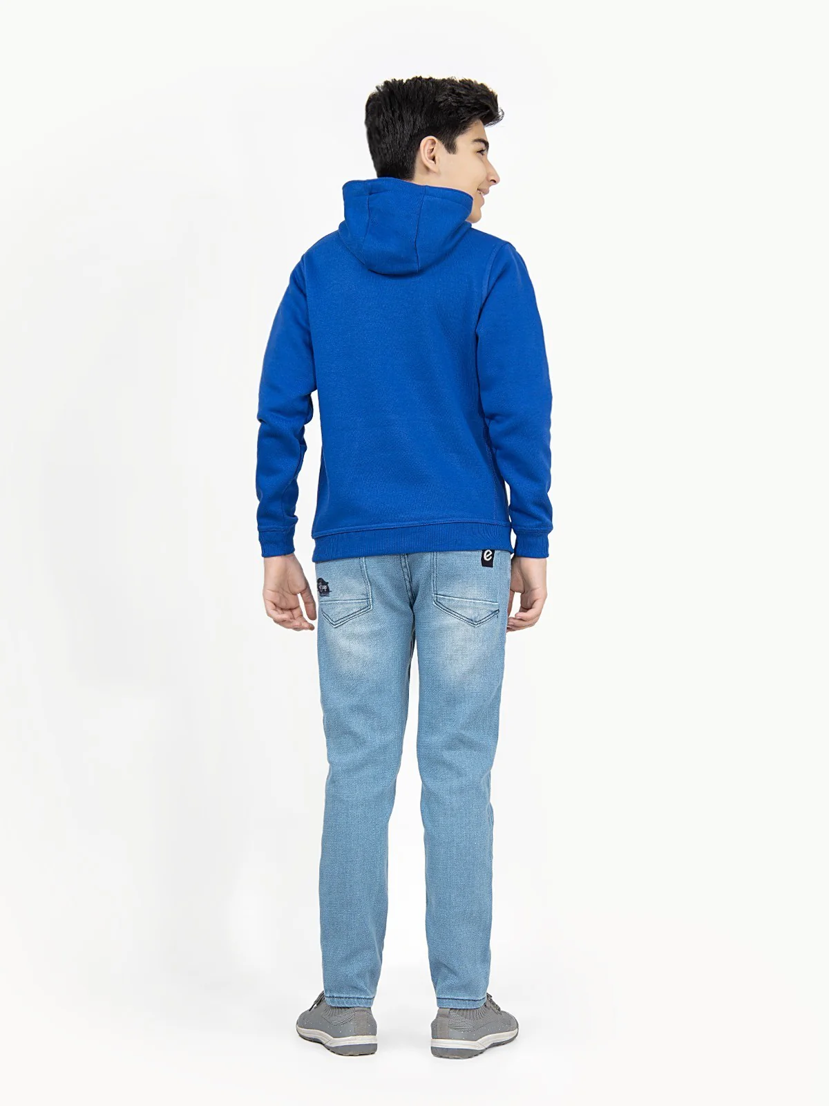 Boy's Blue Hoodie - EBTH21-017 - Image 6