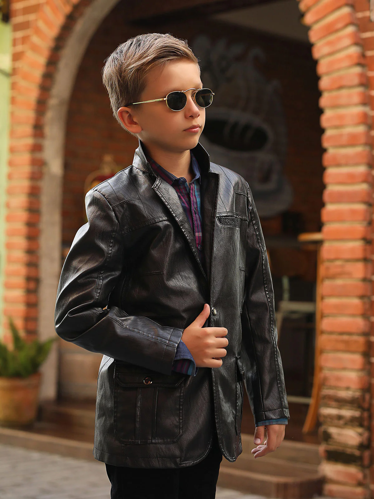 Boy's Black Jacket - EBTJ18-12035 - Image 2