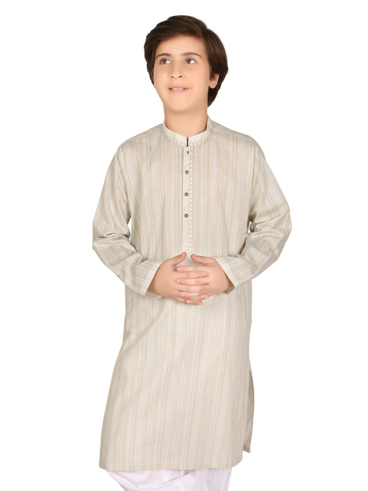 Boy's Ice Green Kurta - EBTK19-3662 - Image 2