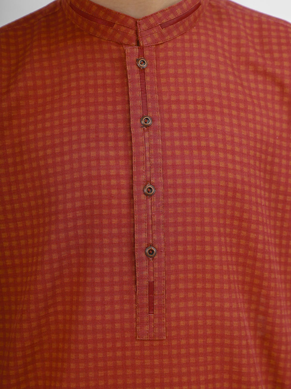 Boy's Rust Kurta - EBTK20-3712 - Image 2