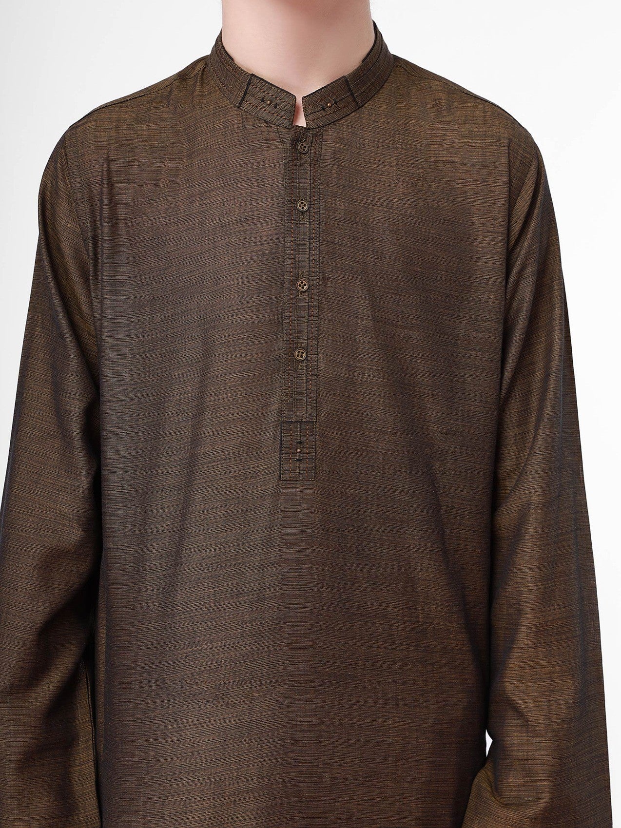 Boy's Mehndi Kurta - EBTK21-3775 - Image 2