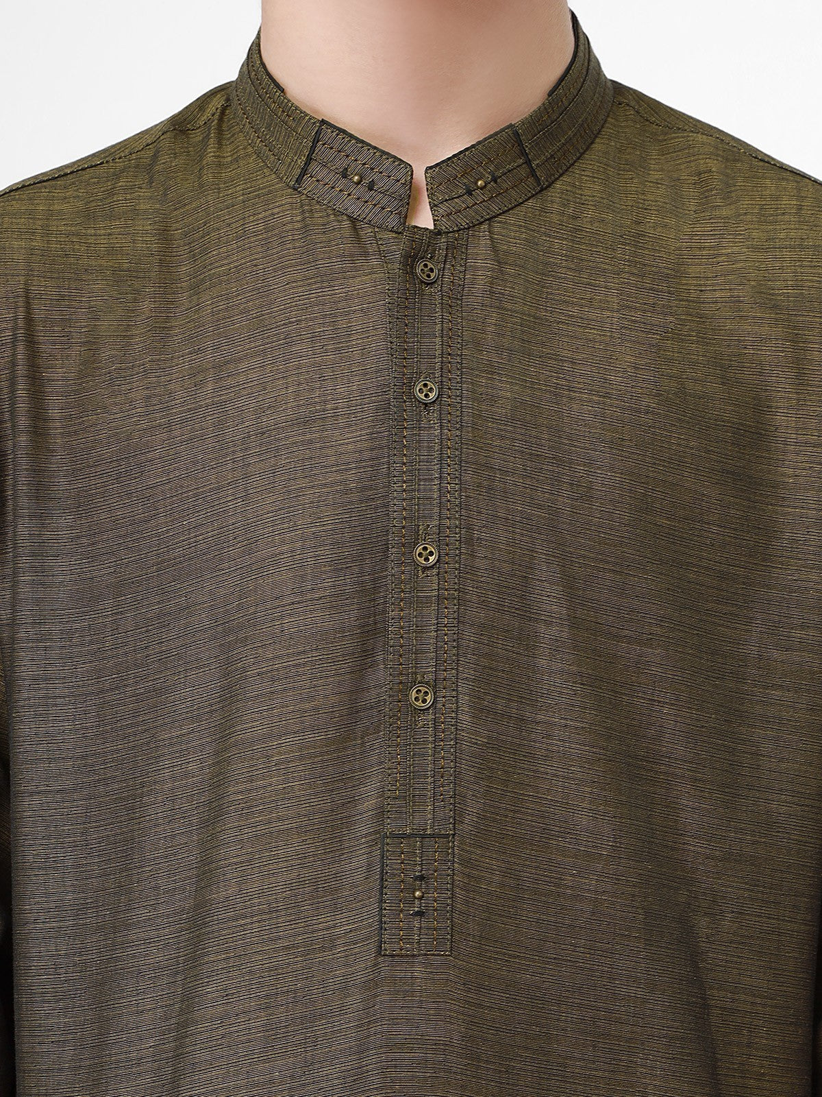 Boy's Mehndi Kurta - EBTK21-3775 - Image 5