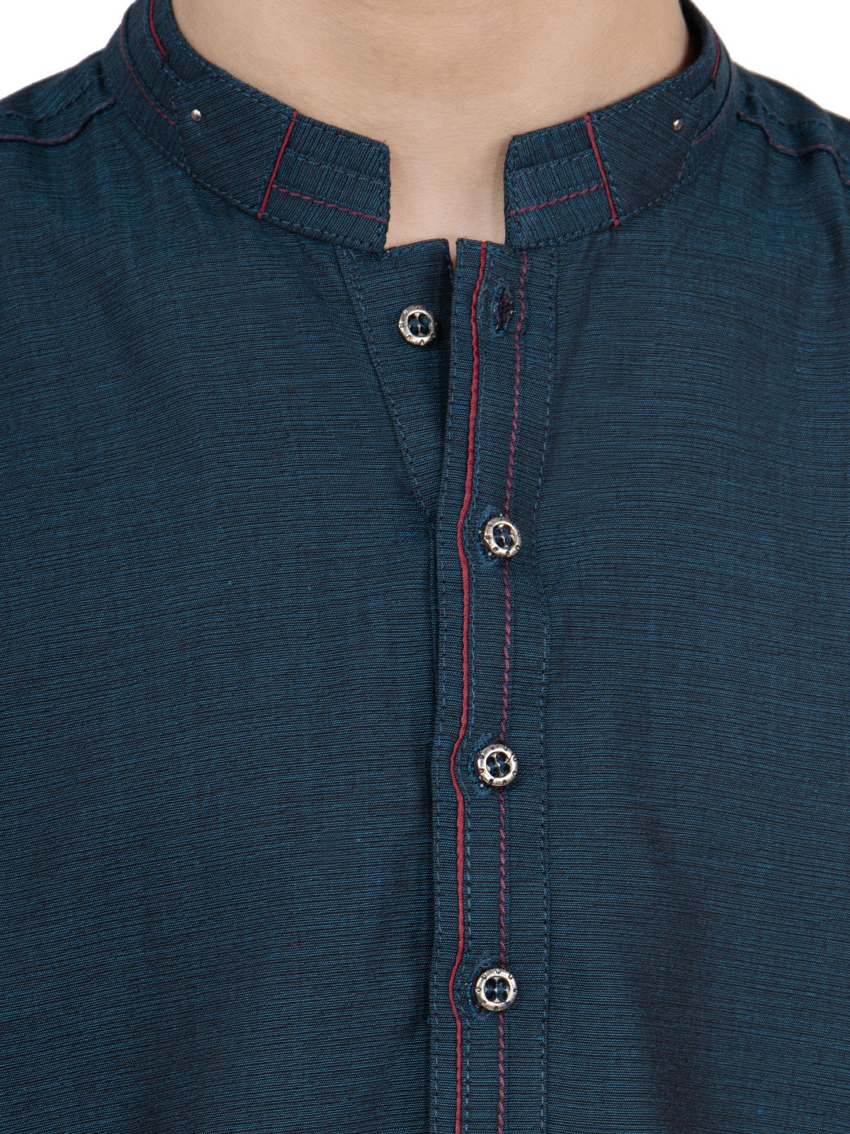 Boy's Teal Kurta - EBTK22-3773 - Image 7