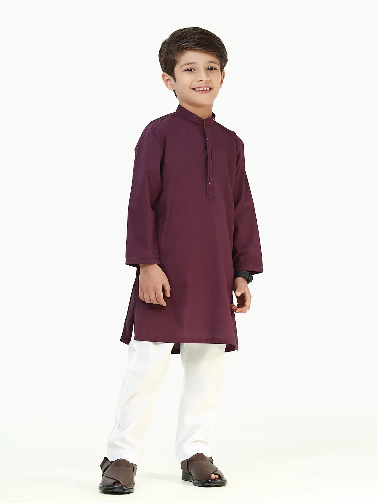 Boy's Purple Kurta - EBTK22-3792