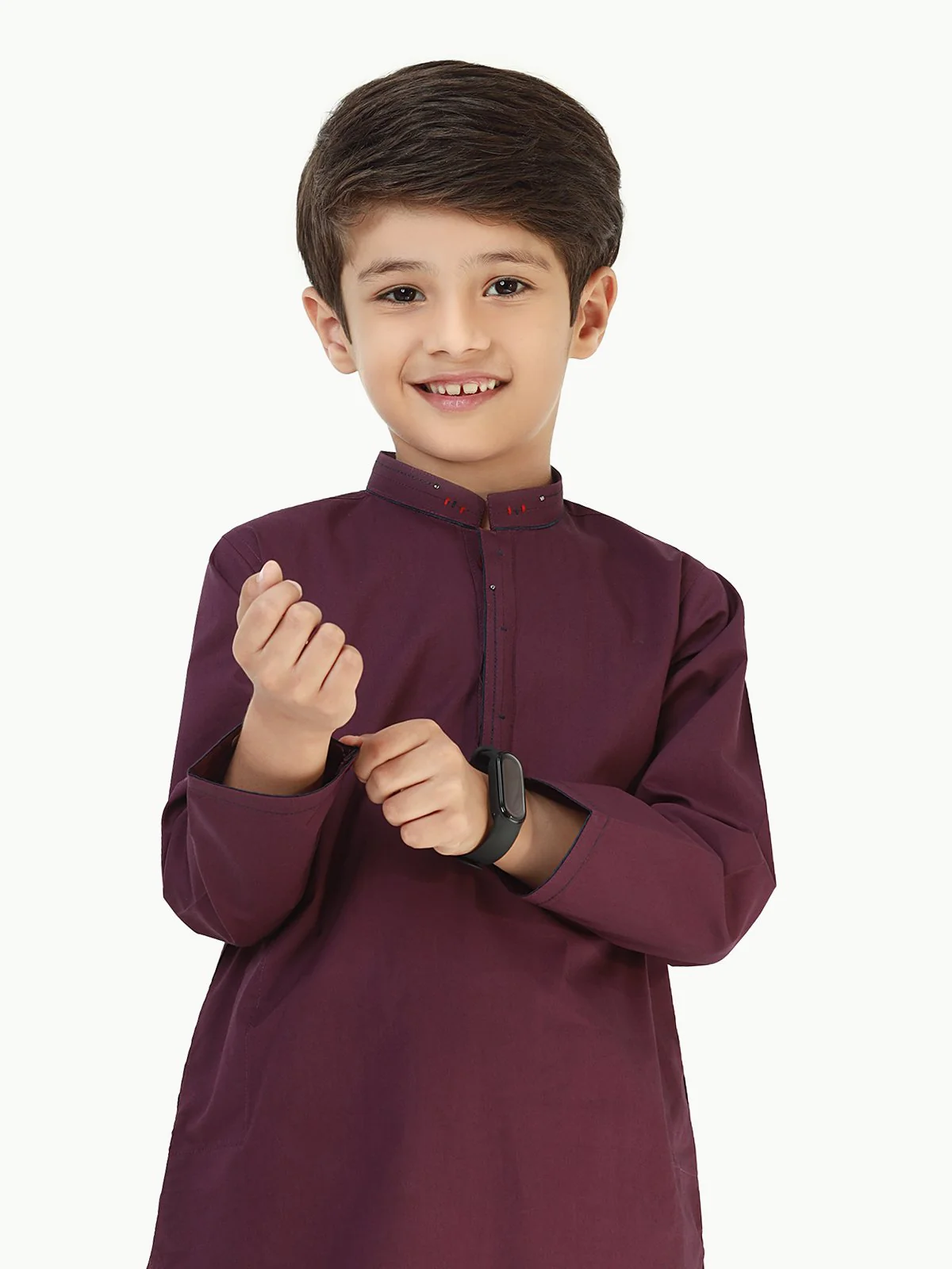 Boy's Purple Kurta - EBTK22-3792 - Image 4