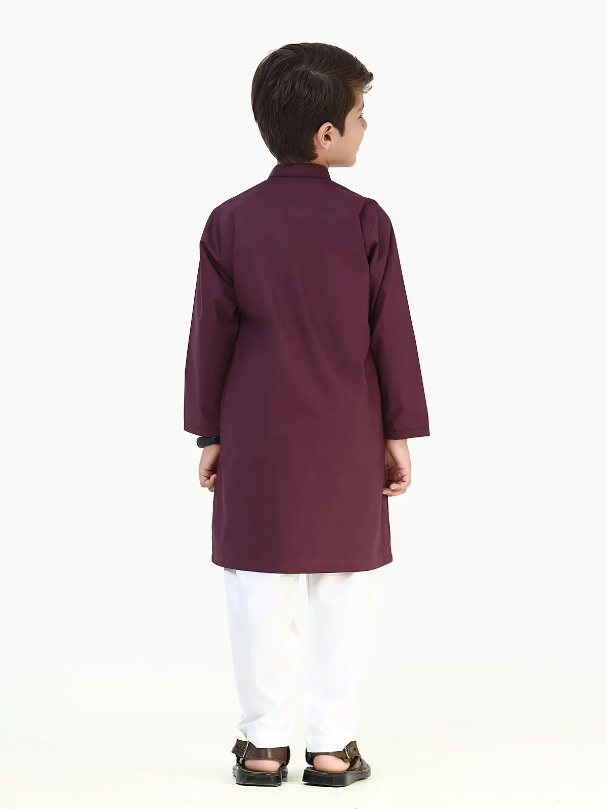 Boy's Purple Kurta - EBTK22-3792 - Image 5
