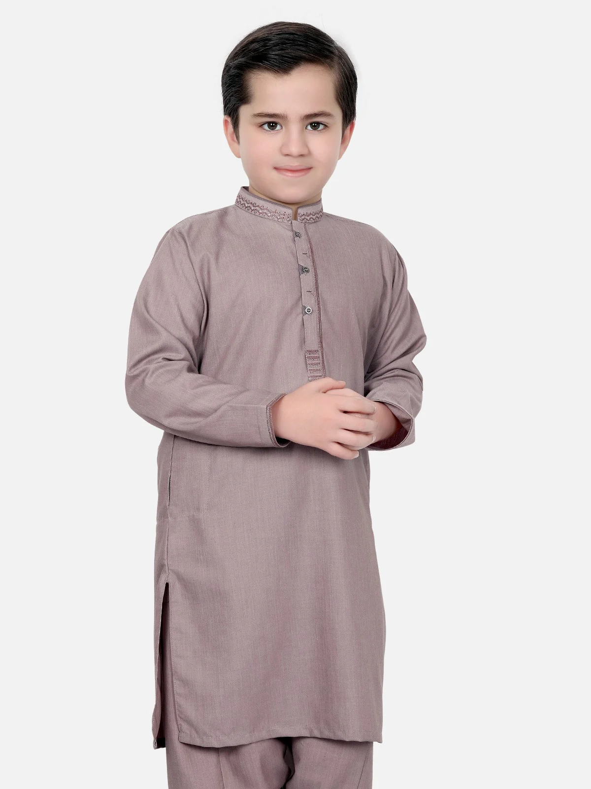 Boys Light Purple Kurta Shalwar - EBTKS18-3514
