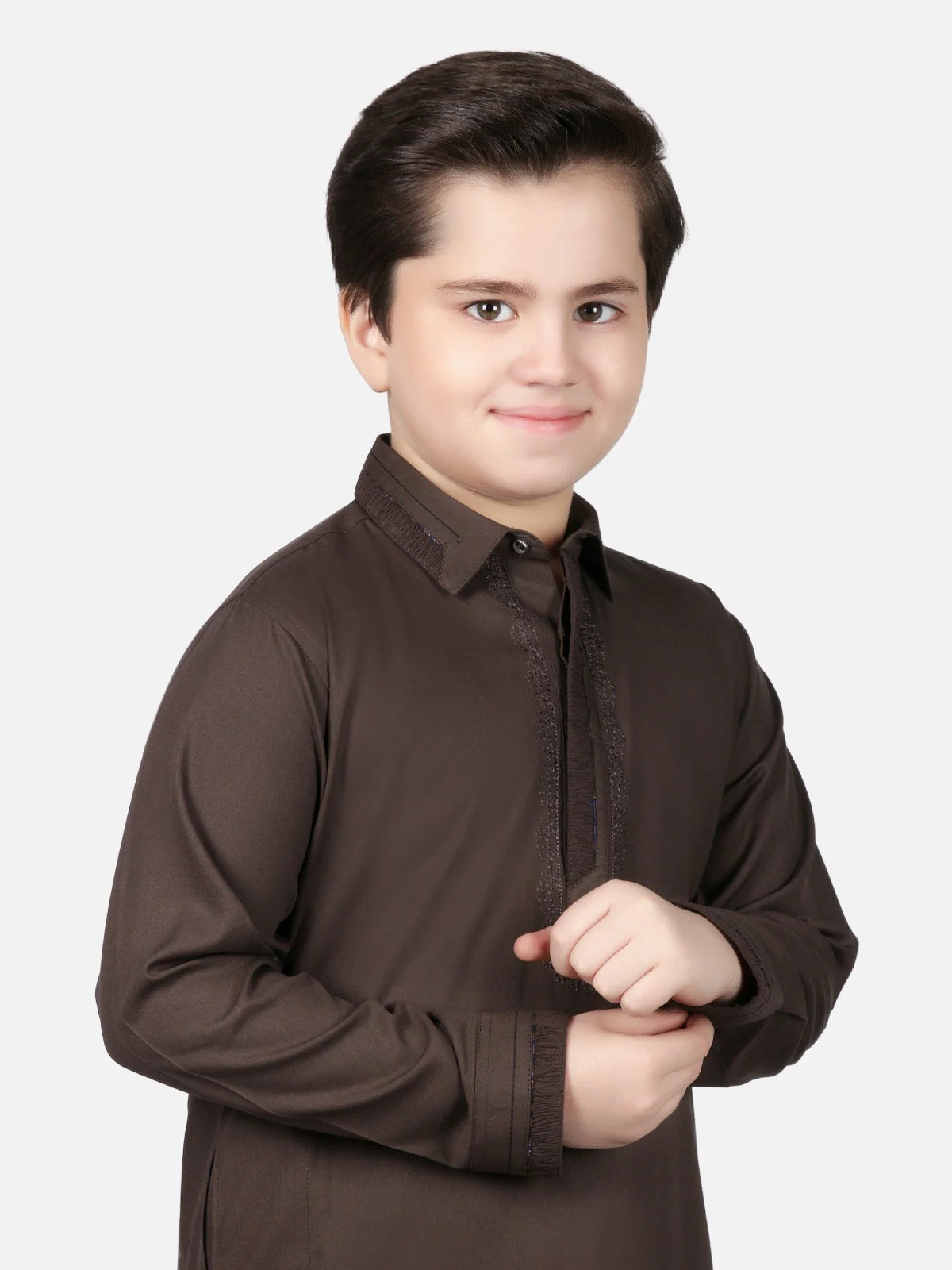 Boy's Kai Green Kurta Shalwar - EBTKS18-3573 - Image 2