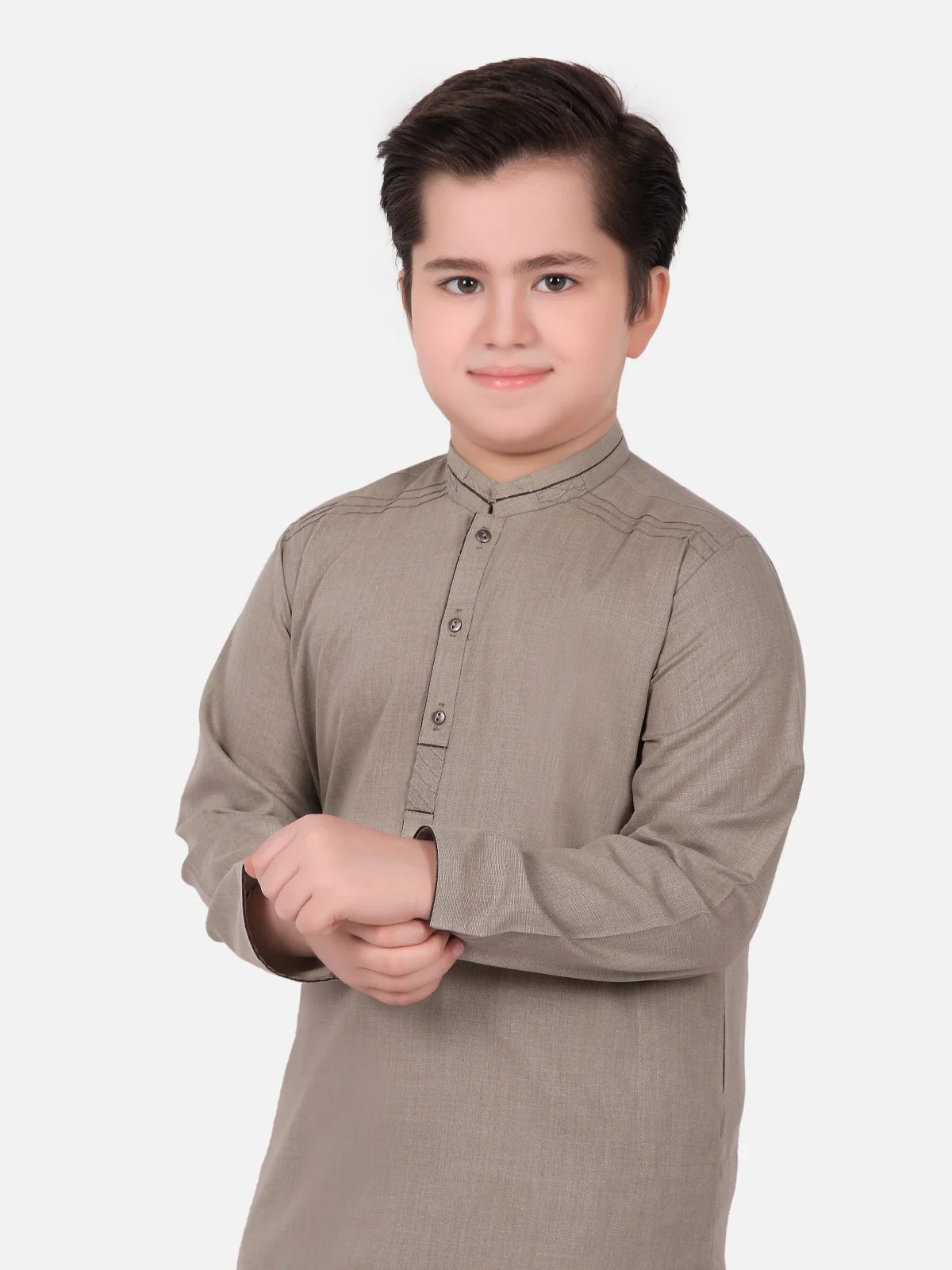Boy's Light Green Kurta Shalwar - EBTKS19-3591 - Image 2