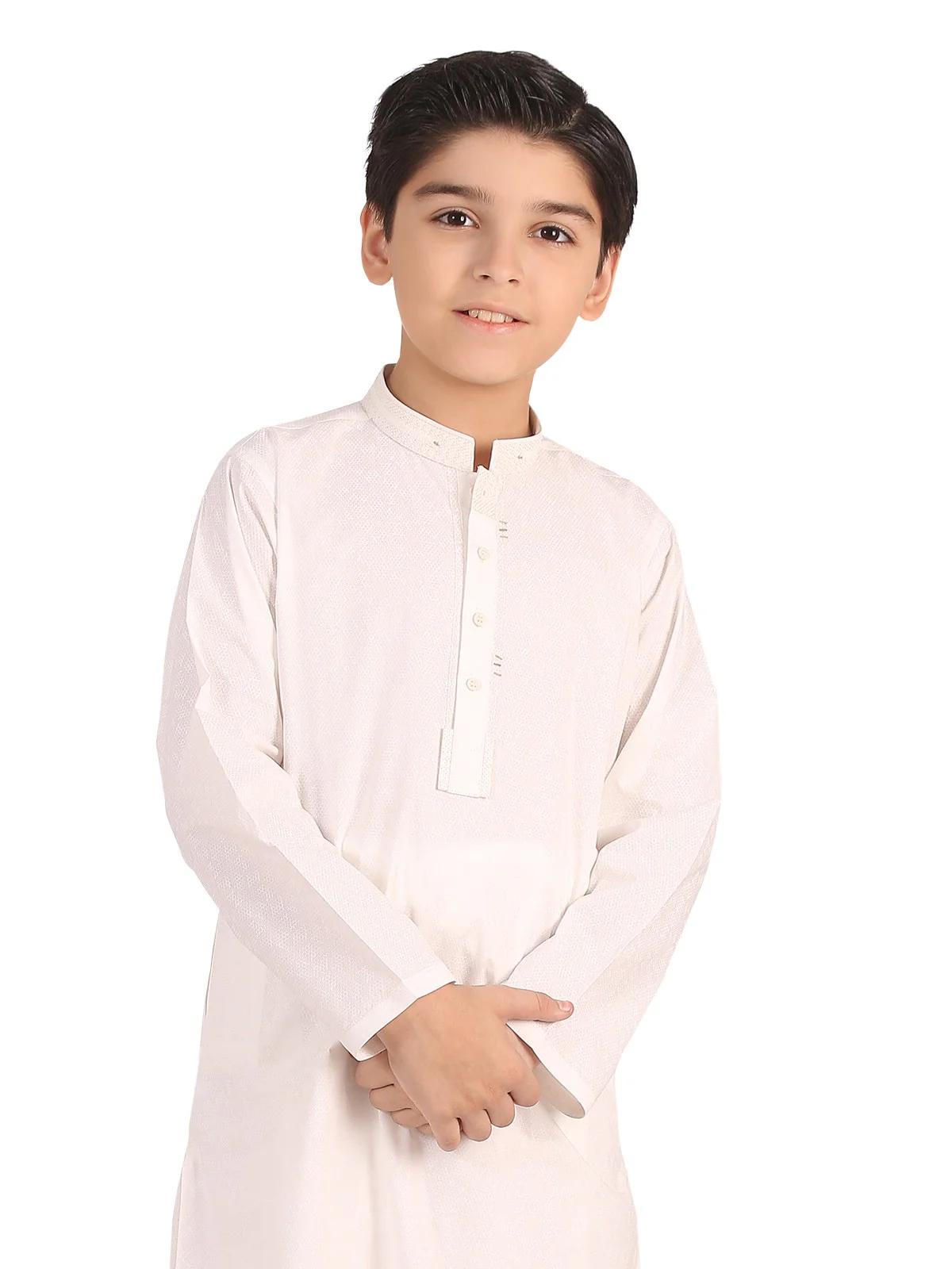EBTKS19-3666-Kurta Shalwar - Off White - Image 2
