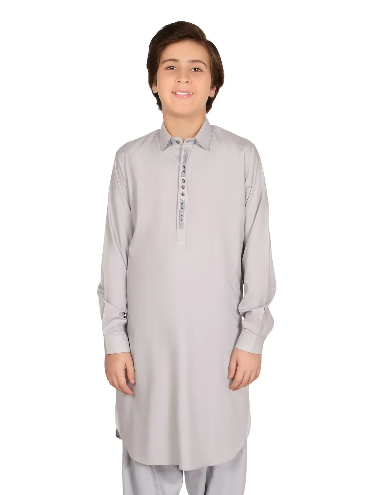 Boy's Light Blue Kurta Shalwar - EBTKS20-3647 - Image 2
