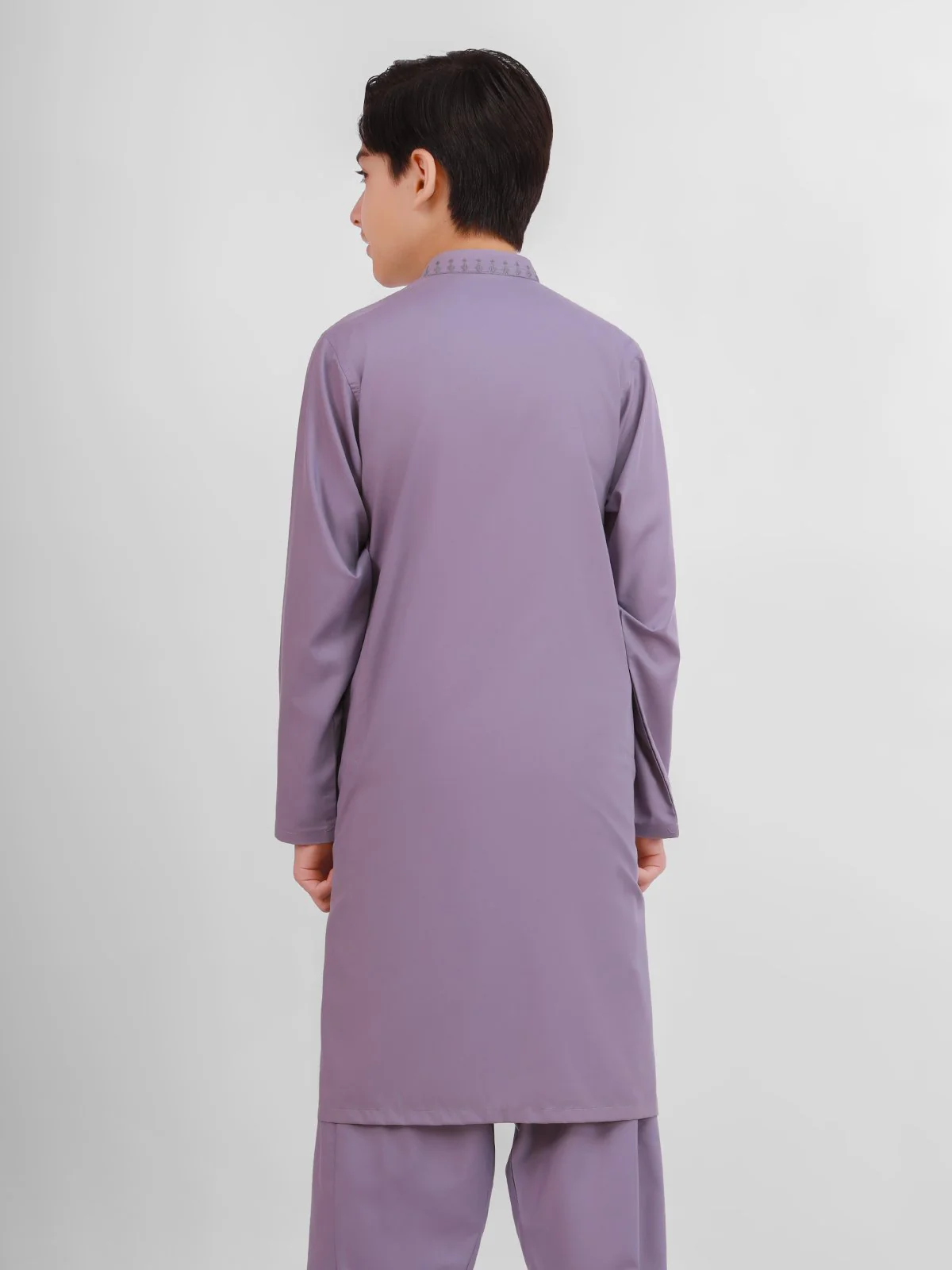 Boy's Light Purple Kurta Shalwar - EBTKS20-3690 - Image 3