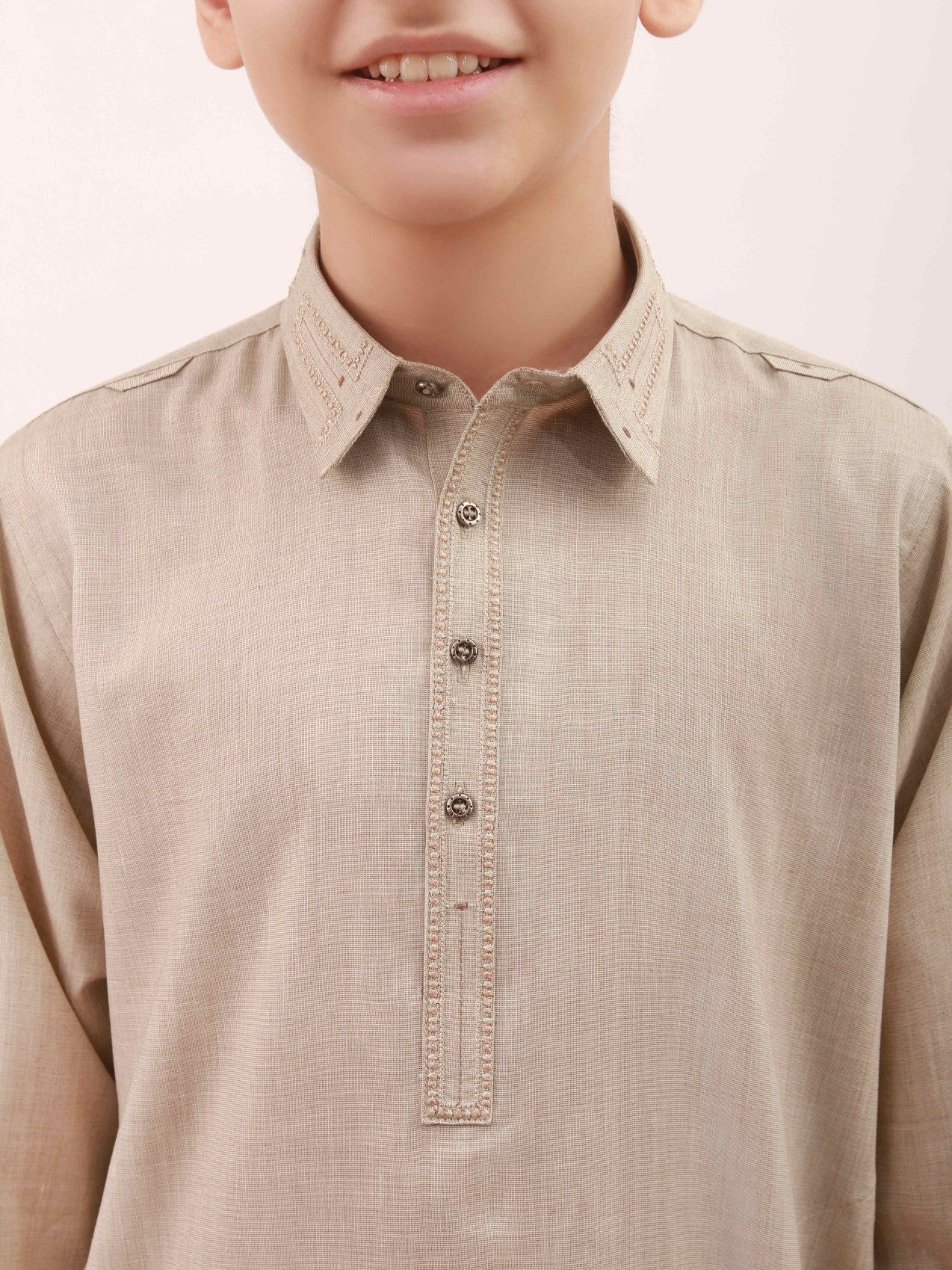 Boy's Sand Kurta Shalwar - EBTKS21-3727 - Image 2