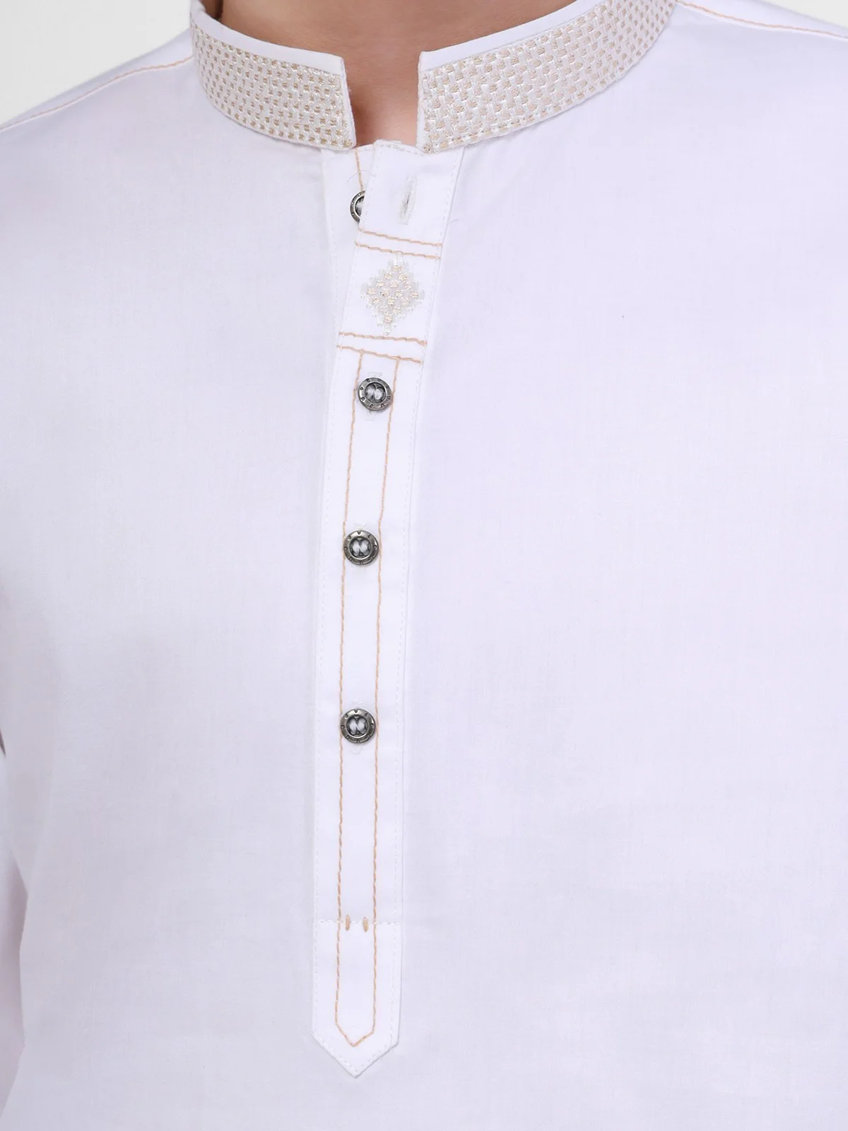 Boy's White Kurta Shalwar - EBTKS21-3750 - Image 3