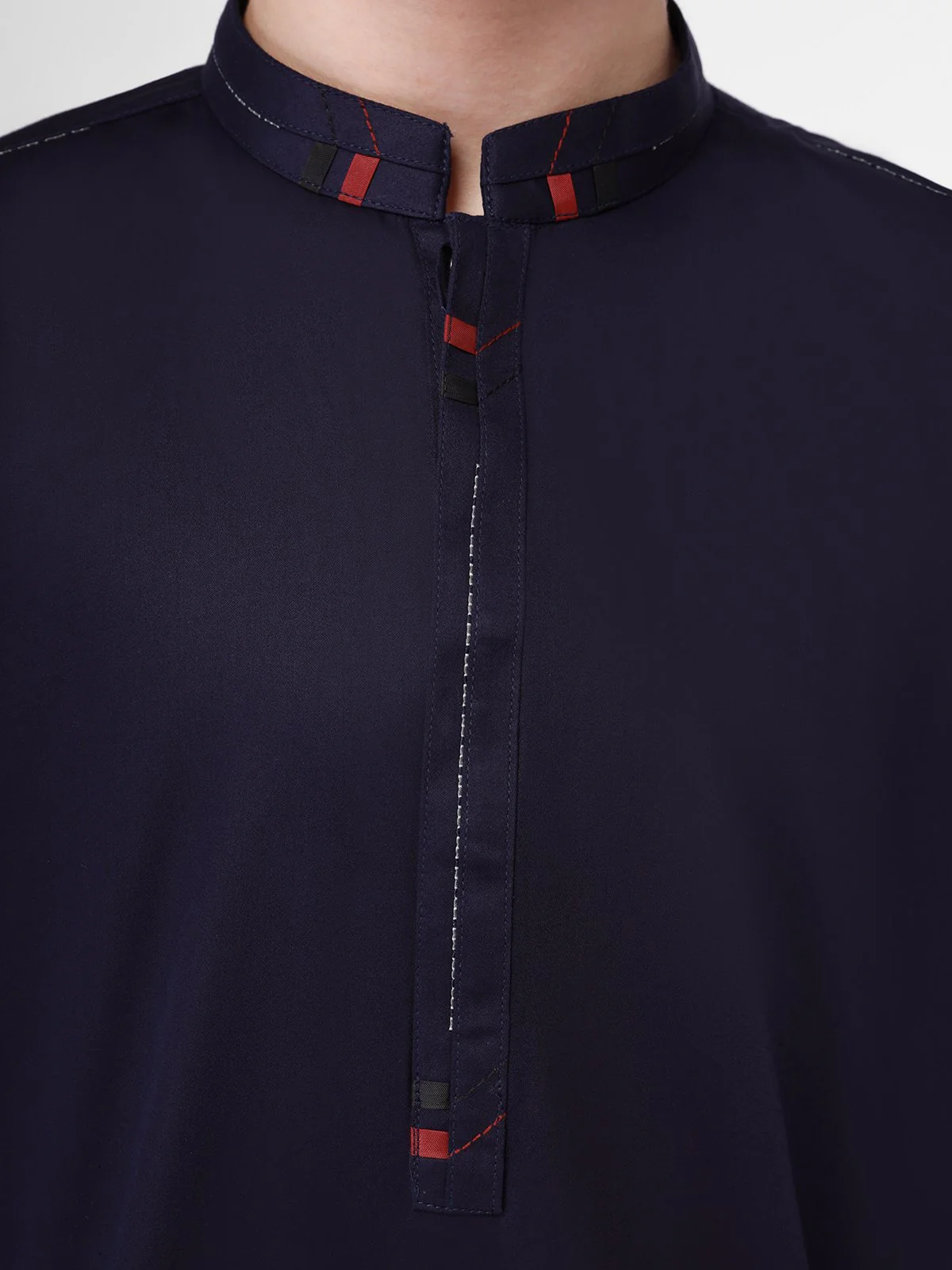 Boy's Navy Kurta Shalwar - EBTKS21-3764 - Image 3