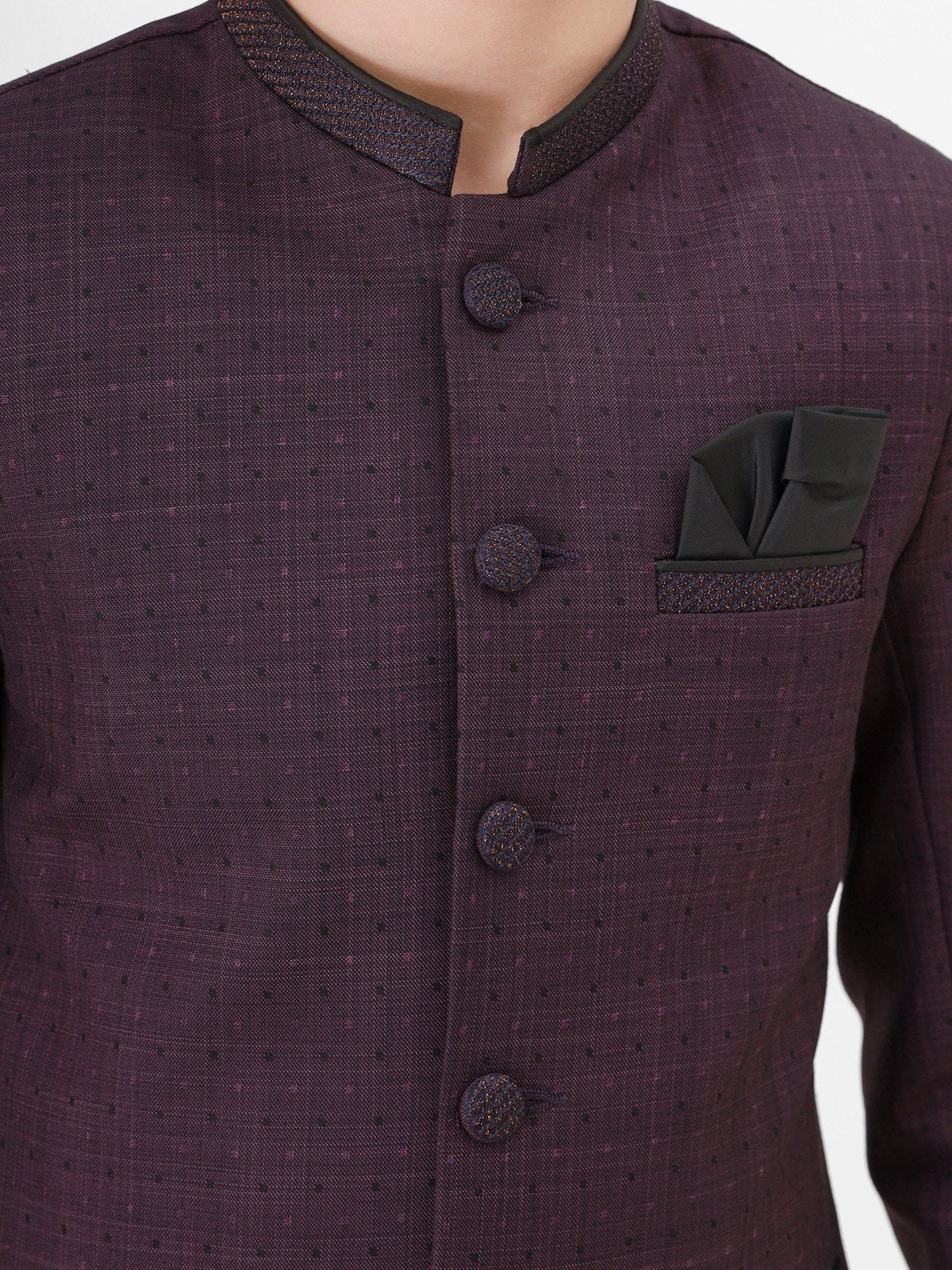 Boy's Purple Prince Suit - EBTPCS21-003 - Image 2