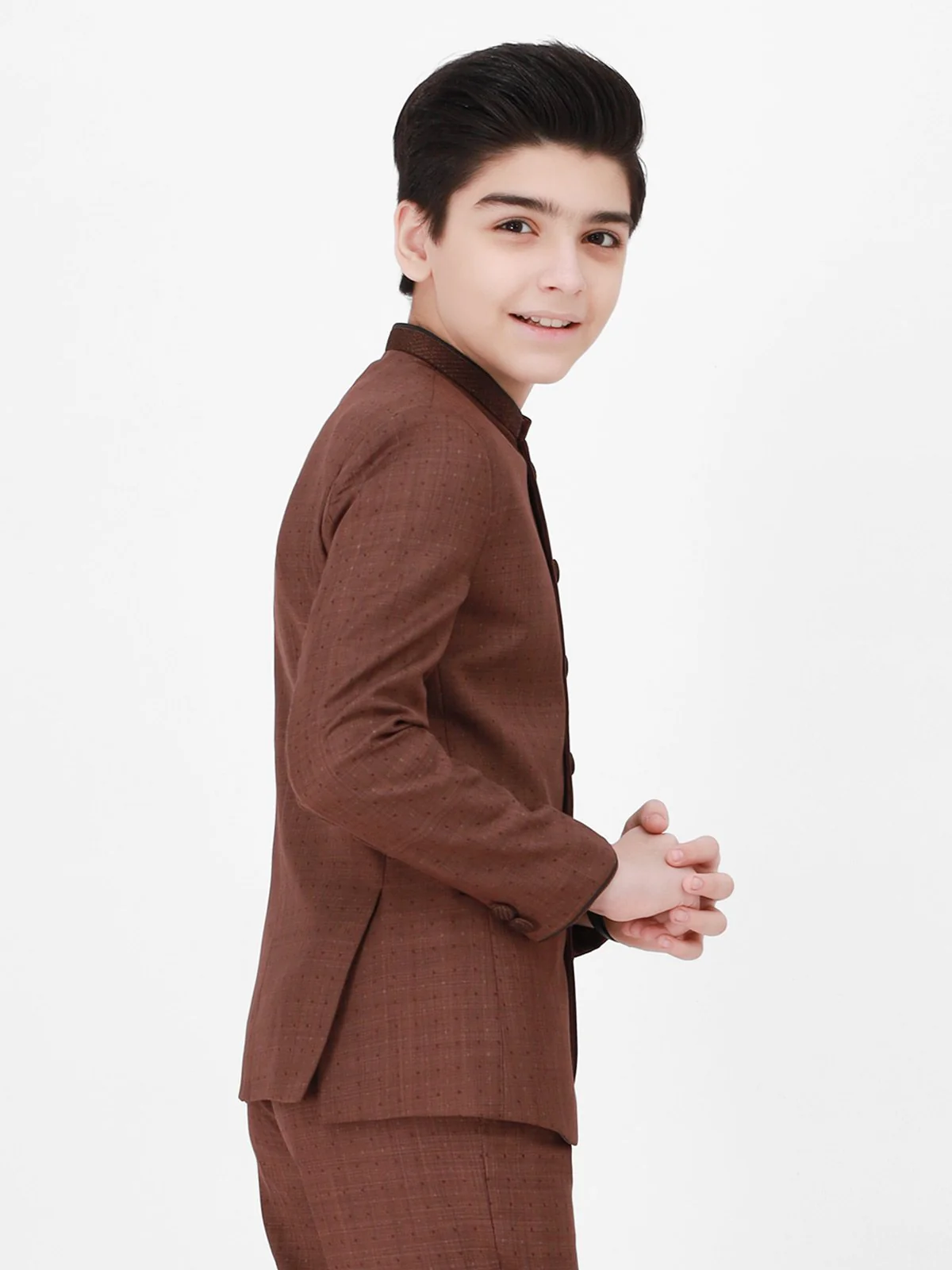 Boy's Brown Prince Suit - EBTPCS21-005 - Image 3