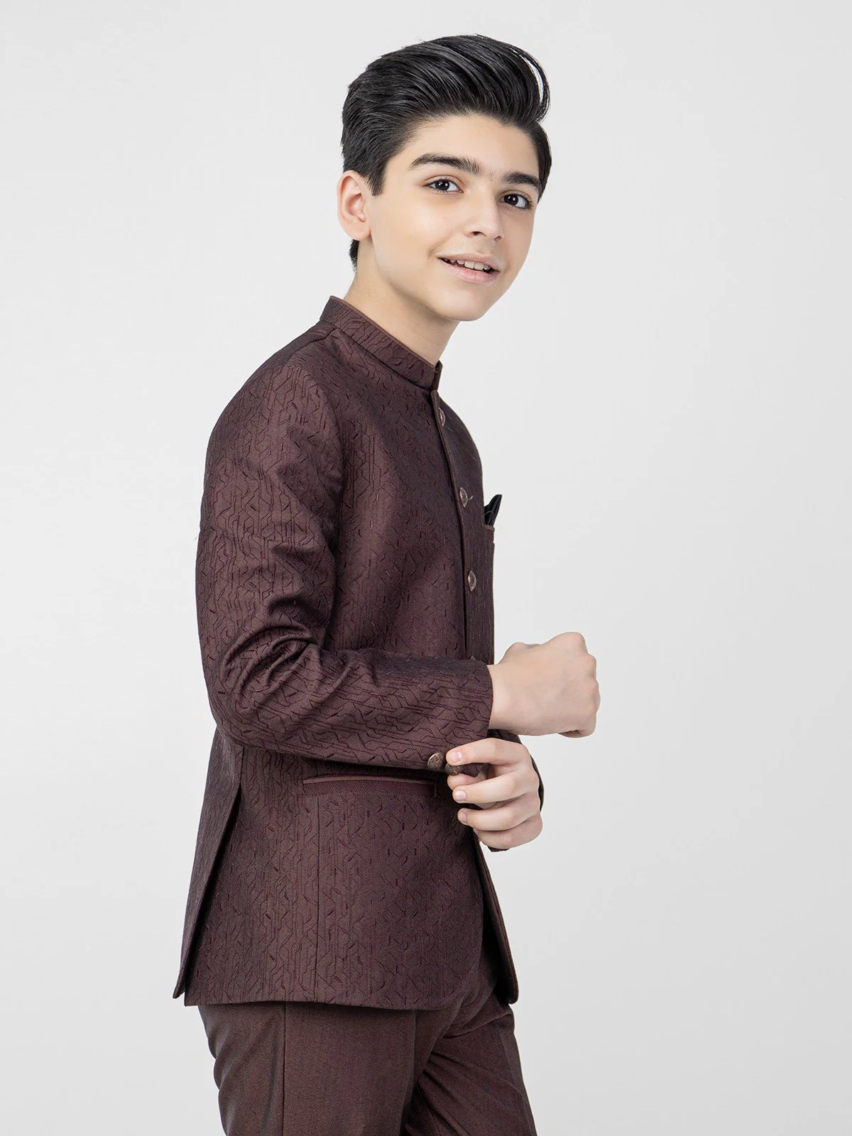 Boy's Brown Prince Suit - EBTPCS21-011 - Image 2