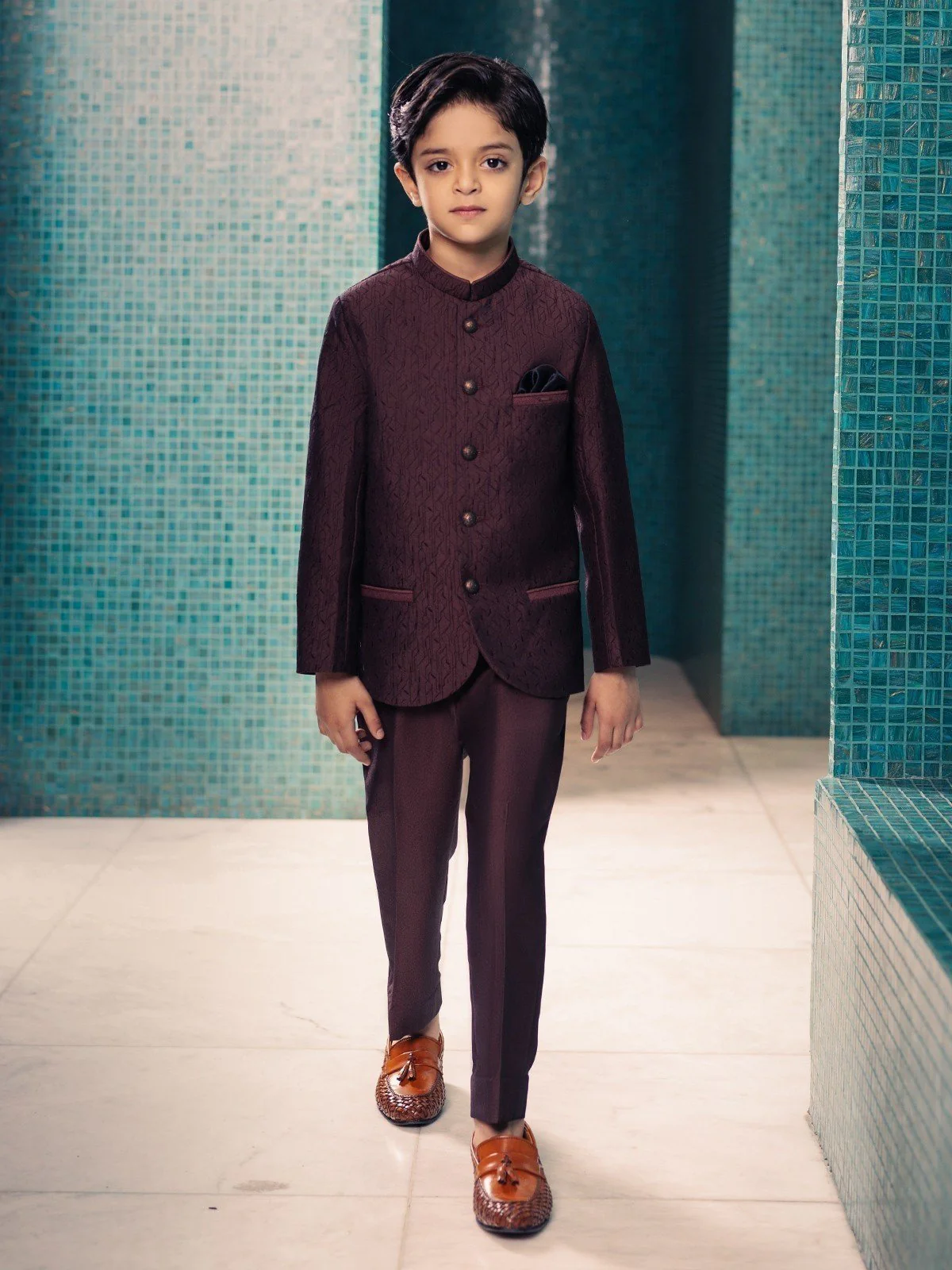 Boy's Brown Prince Suit - EBTPCS21-011 - Image 5