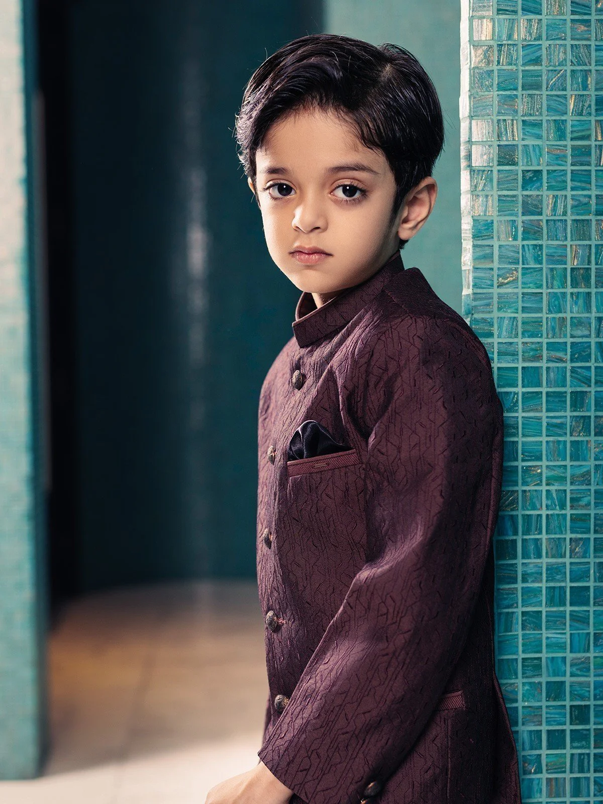 Boy's Brown Prince Suit - EBTPCS21-011 - Image 6