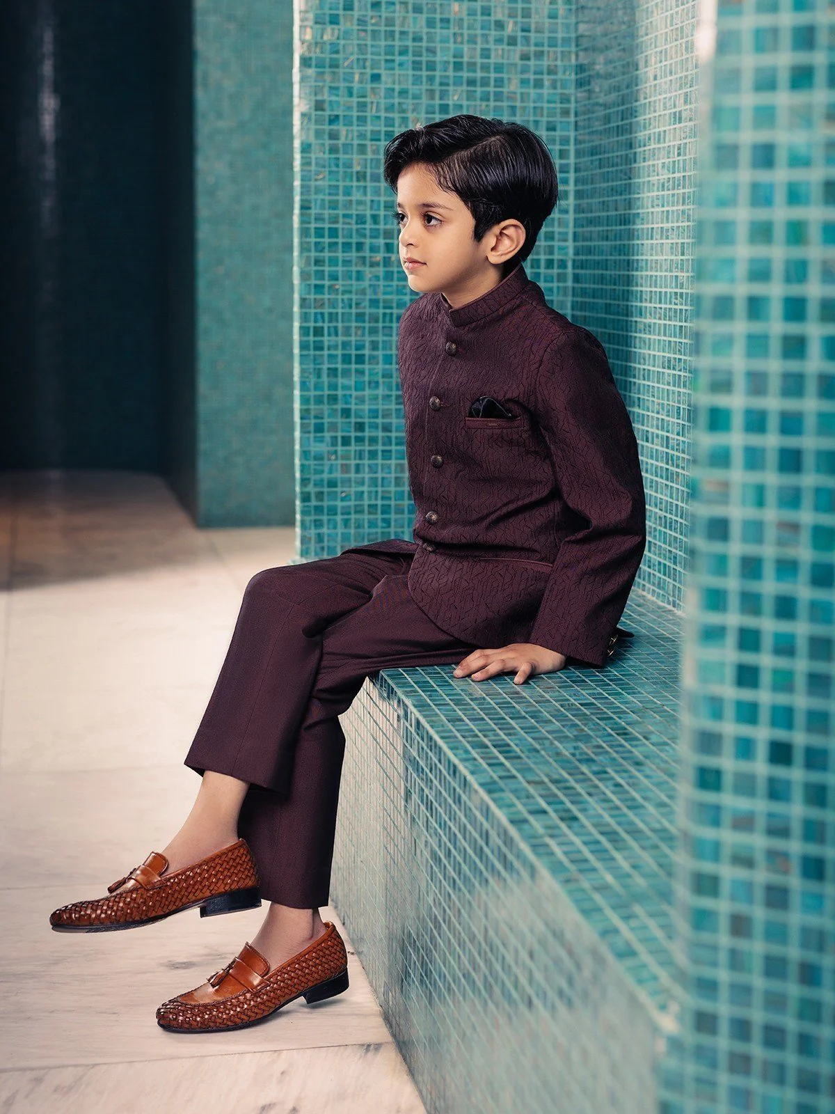Boy's Brown Prince Suit - EBTPCS21-011 - Image 7