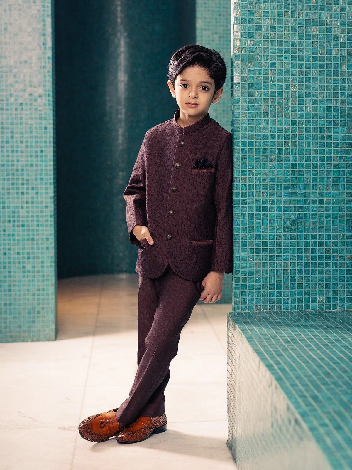 Boy's Brown Prince Suit - EBTPCS21-011 - Image 9