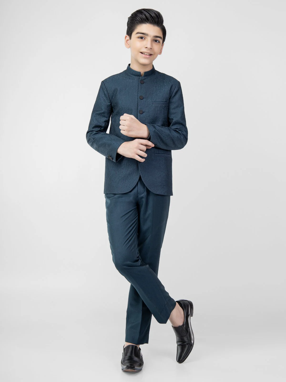 Boy's Dark Teal Prince Suit - EBTPCS21-012 - Image 8