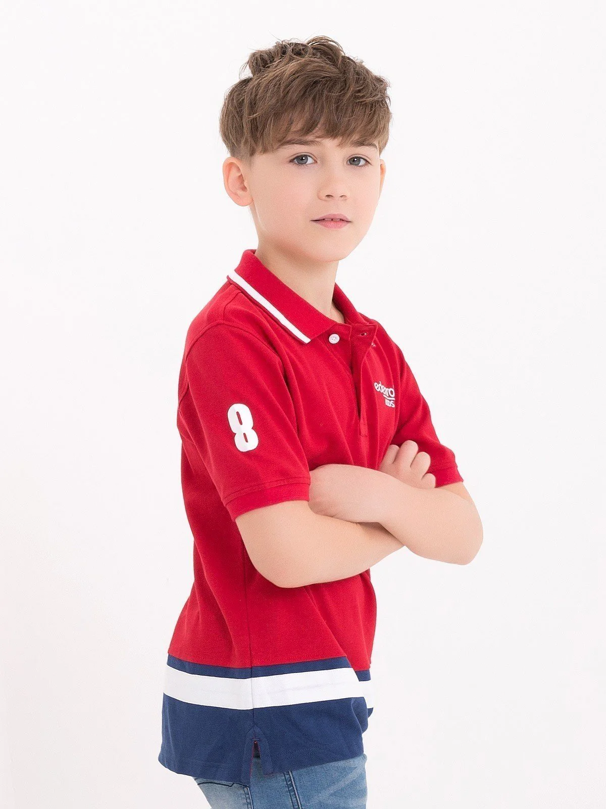 Boys Red Polo Shirt - EBTPS18-004 - Image 2