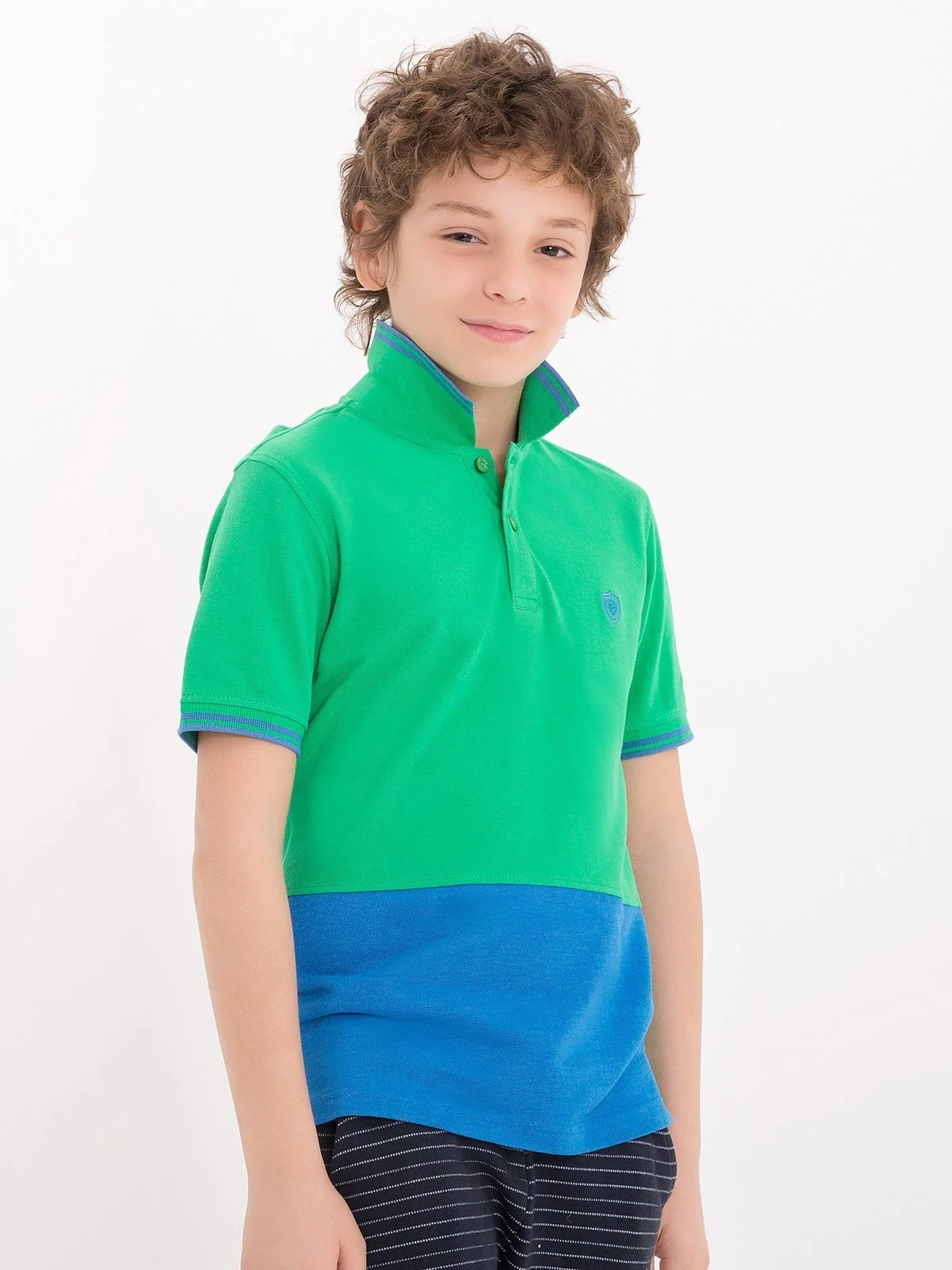 Boys Green Polo Shirt - EBTPS18-011 - Image 2