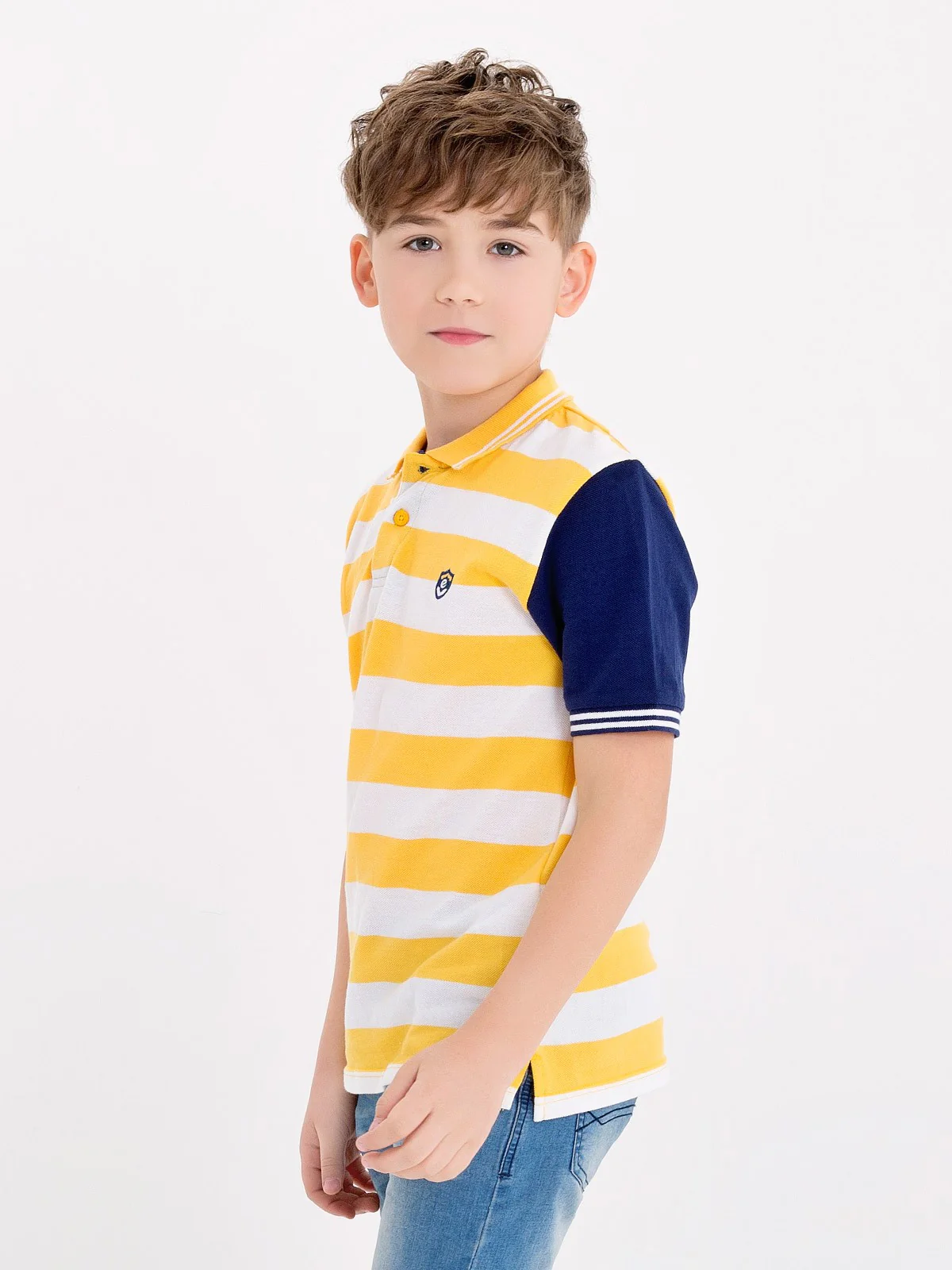 Boys Yellow Polo Shirt - EBTPS18-016 - Image 2