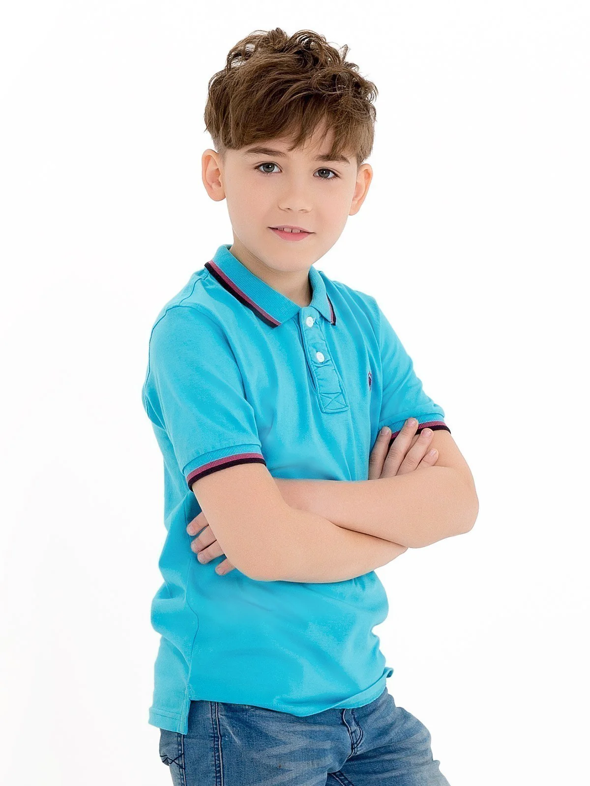 Boy's Ferozi Polo Shirt - EBTPS18-018 - Image 2