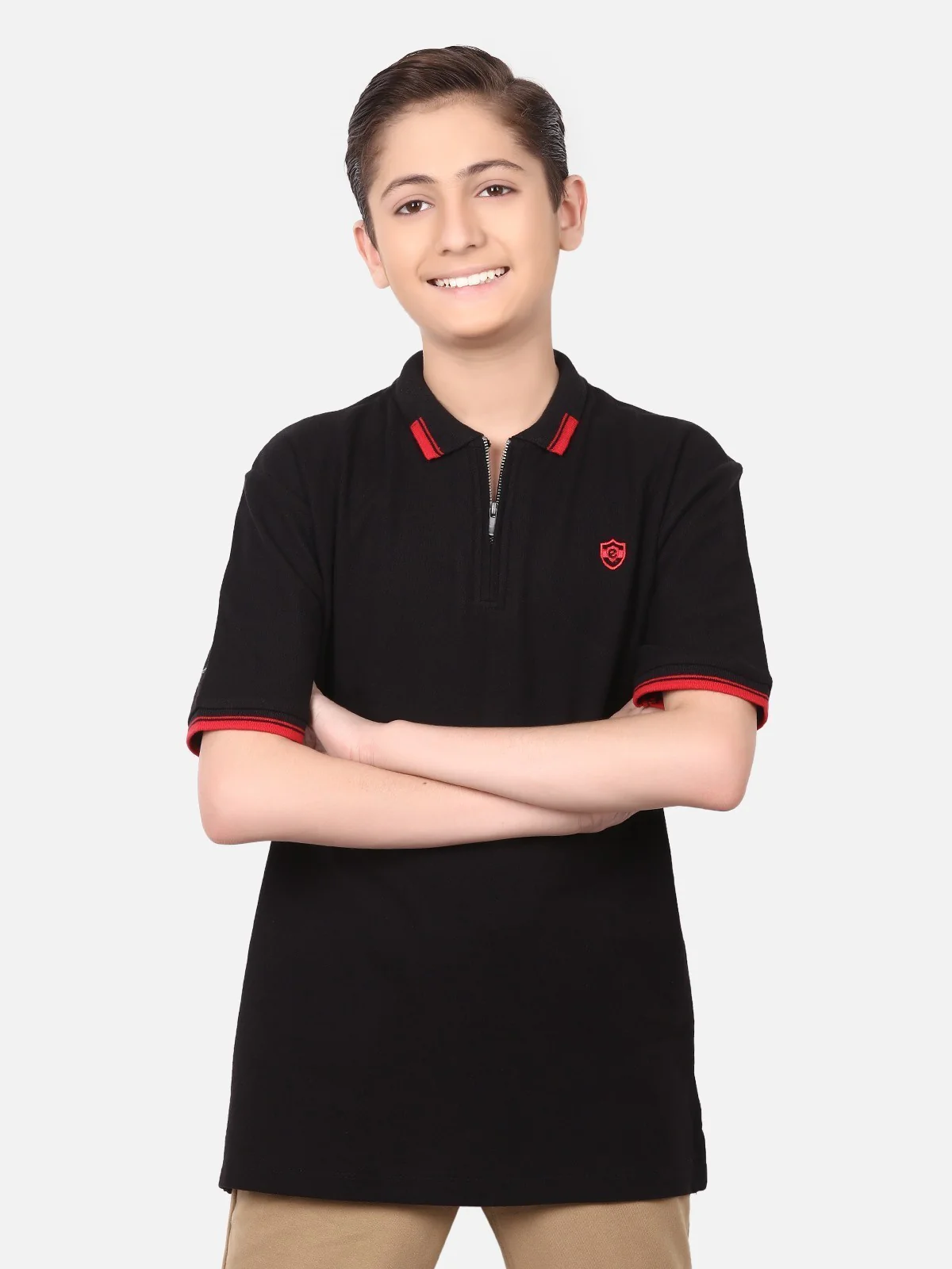 Boy's Black Polo Shirt - EBTPS18-023 - Image 2
