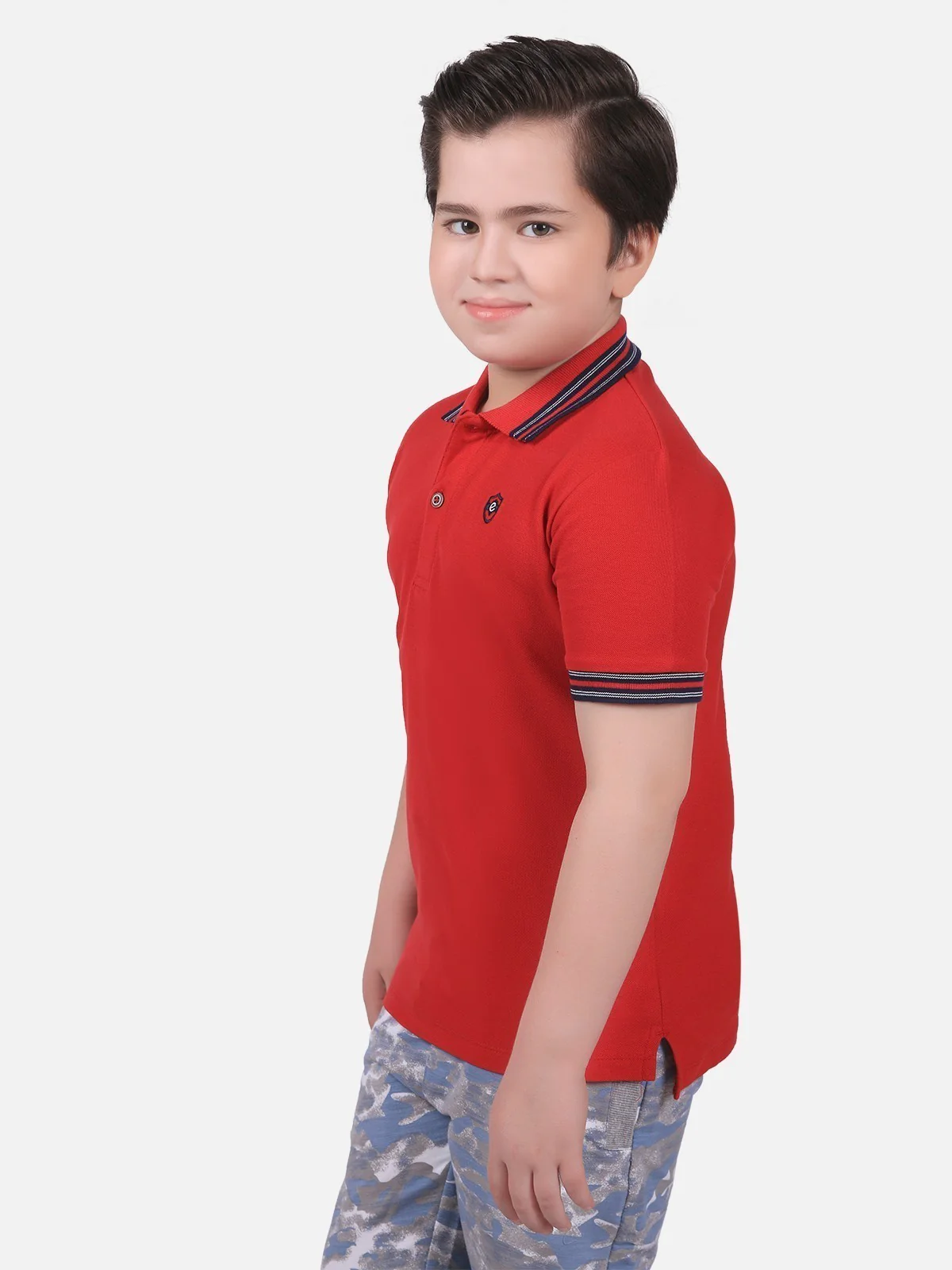Boys Red Polo Shirt - EBTPS18-025 - Image 2