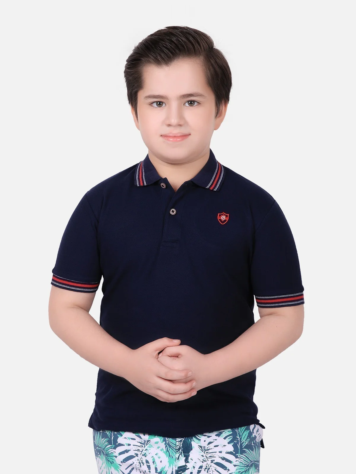 Boy's Navy Blue Polo Shirt - EBTPS18-026 - Image 2