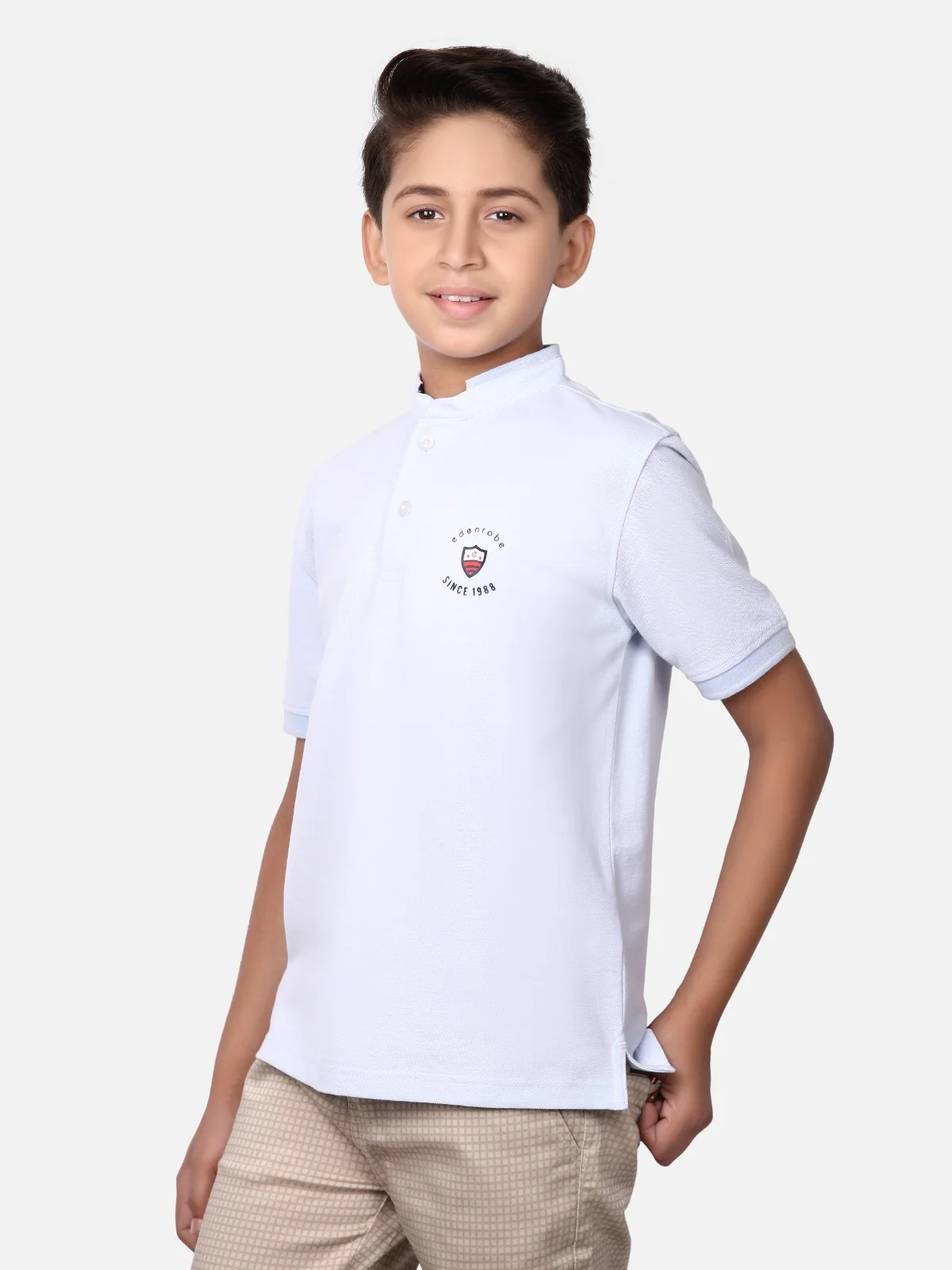 Boy's Sky Blue Polo Shirt - EBTPS19-002 - Image 2